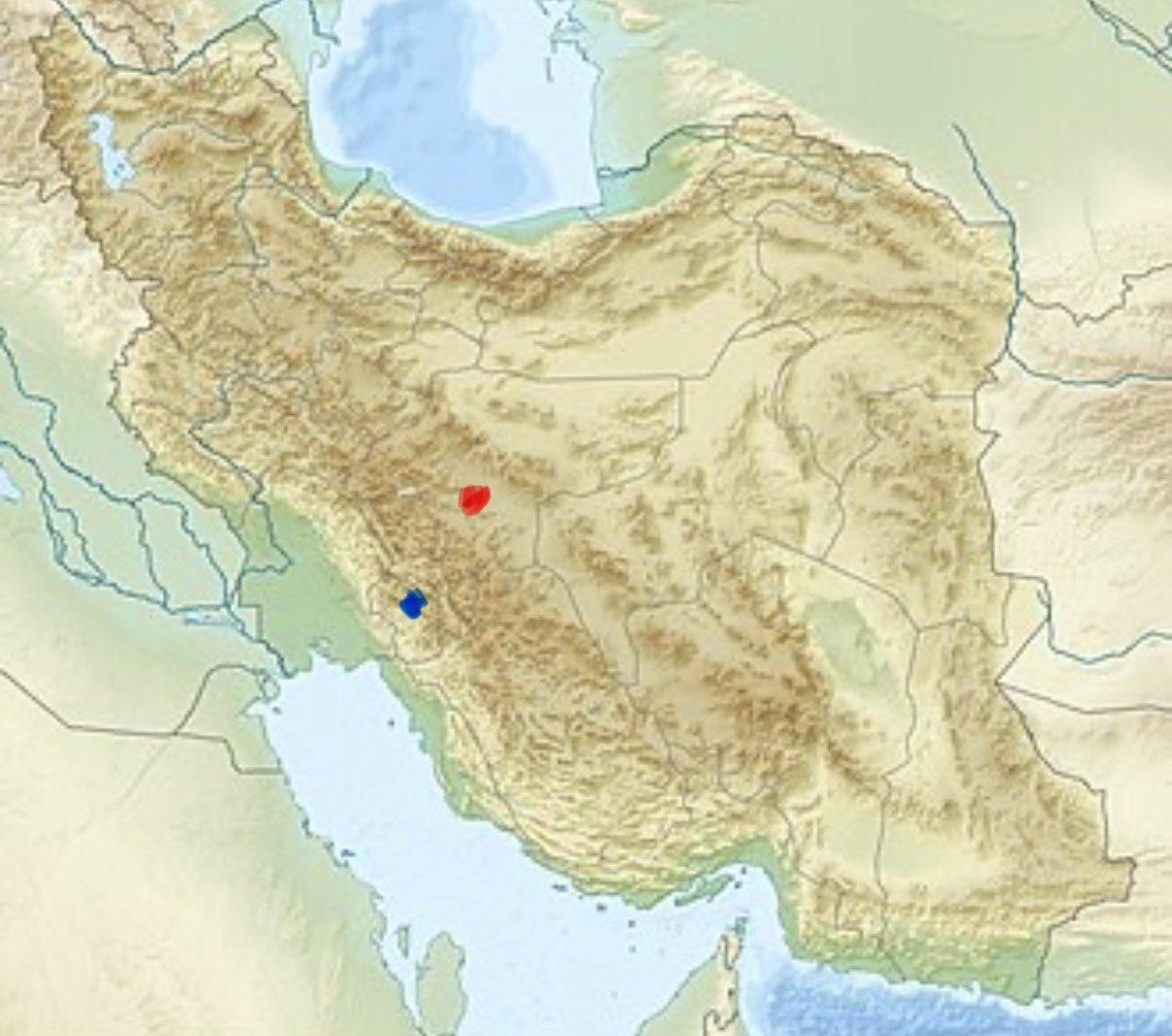 最新证据表明，美国在伊斯法罕以南（地图上红色标记处）的行动与任何飞行员救援任务无