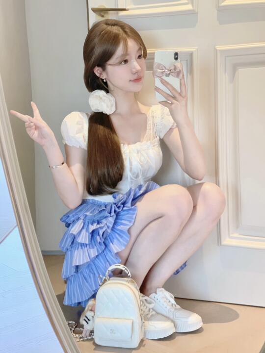 夏天这样穿好好看～🩵