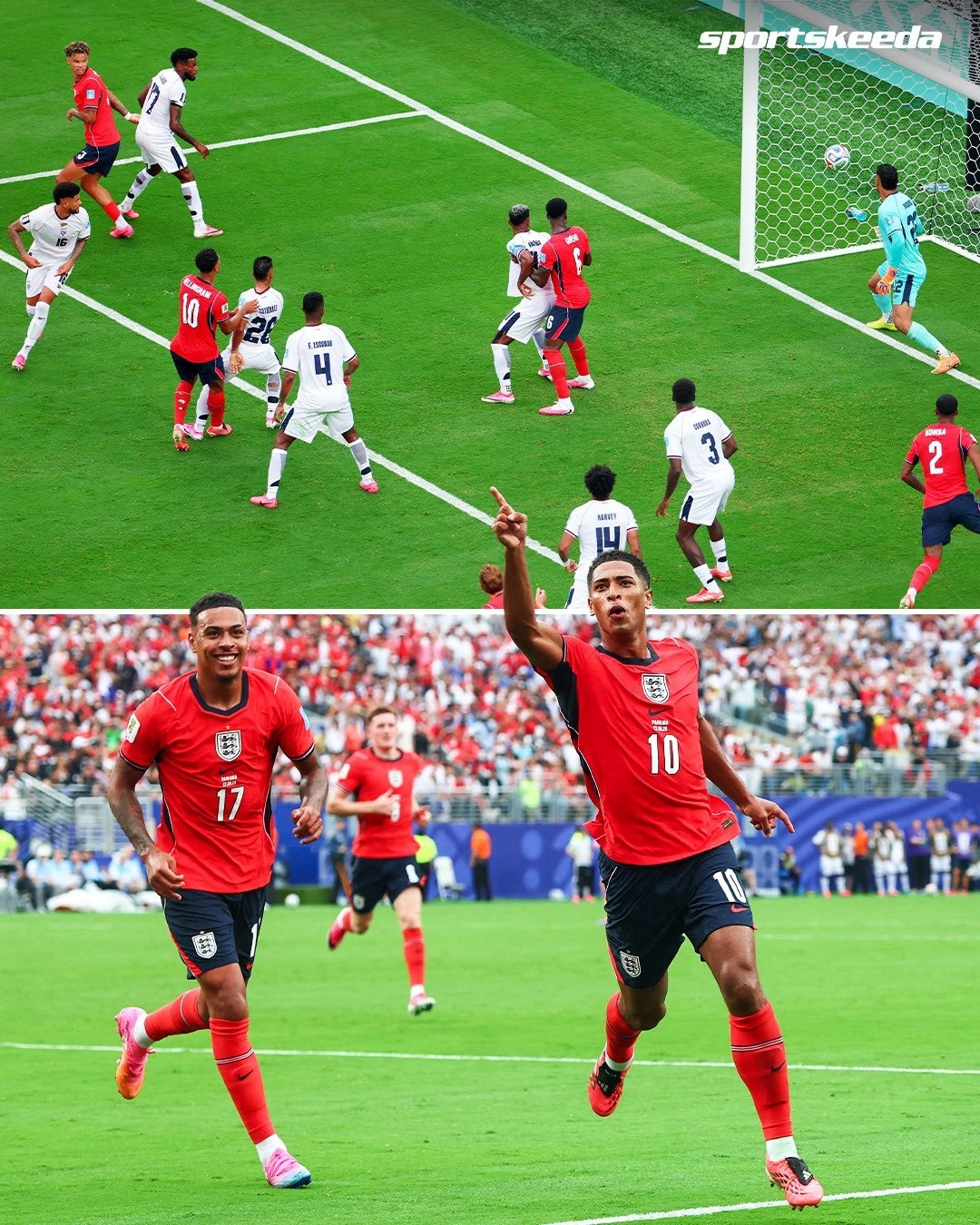 全场战罢：英格兰 2-0 巴拿马。凭借裘德·贝林厄姆和哈里·凯恩的进球，英格兰队