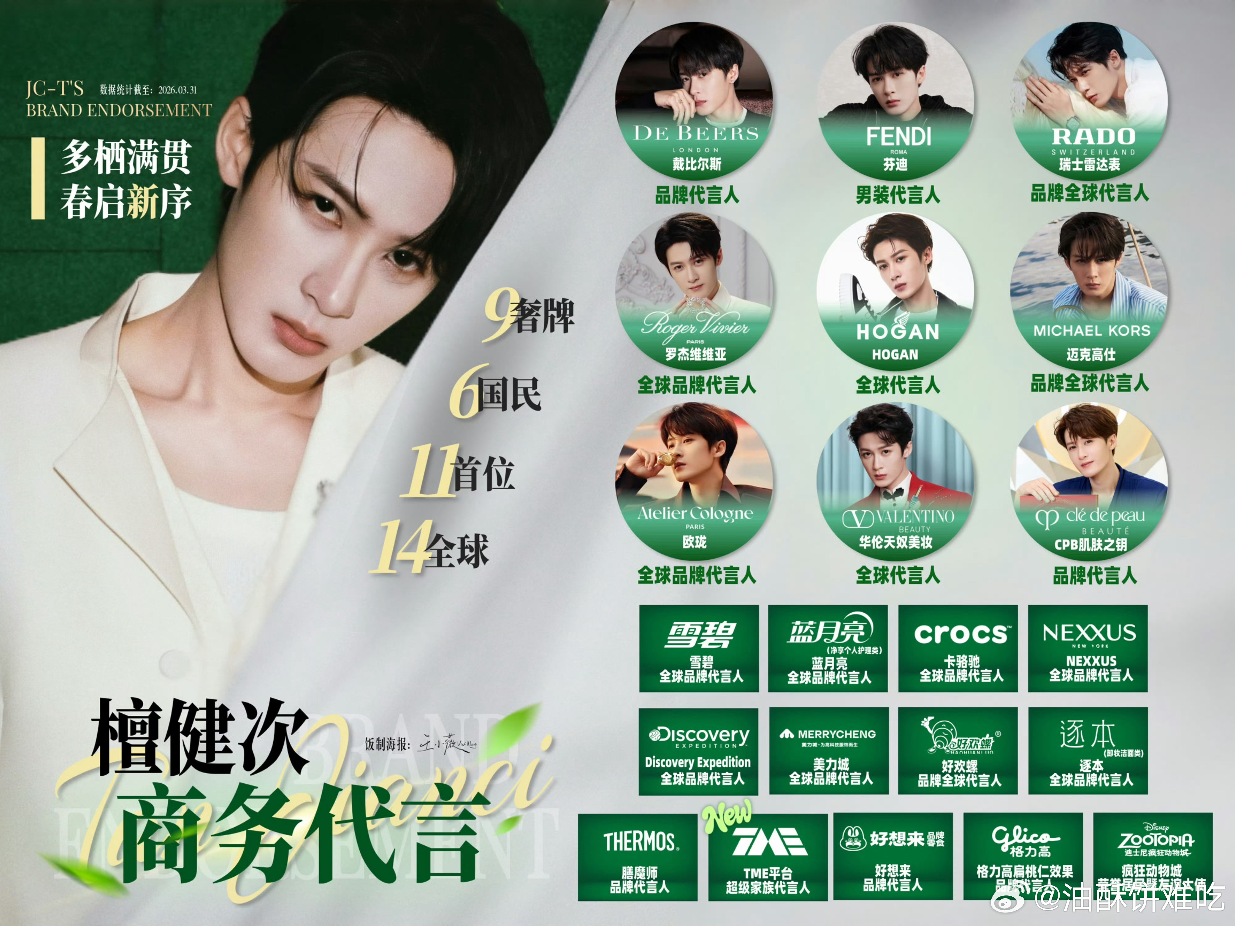 感受一下檀健次的商务版图