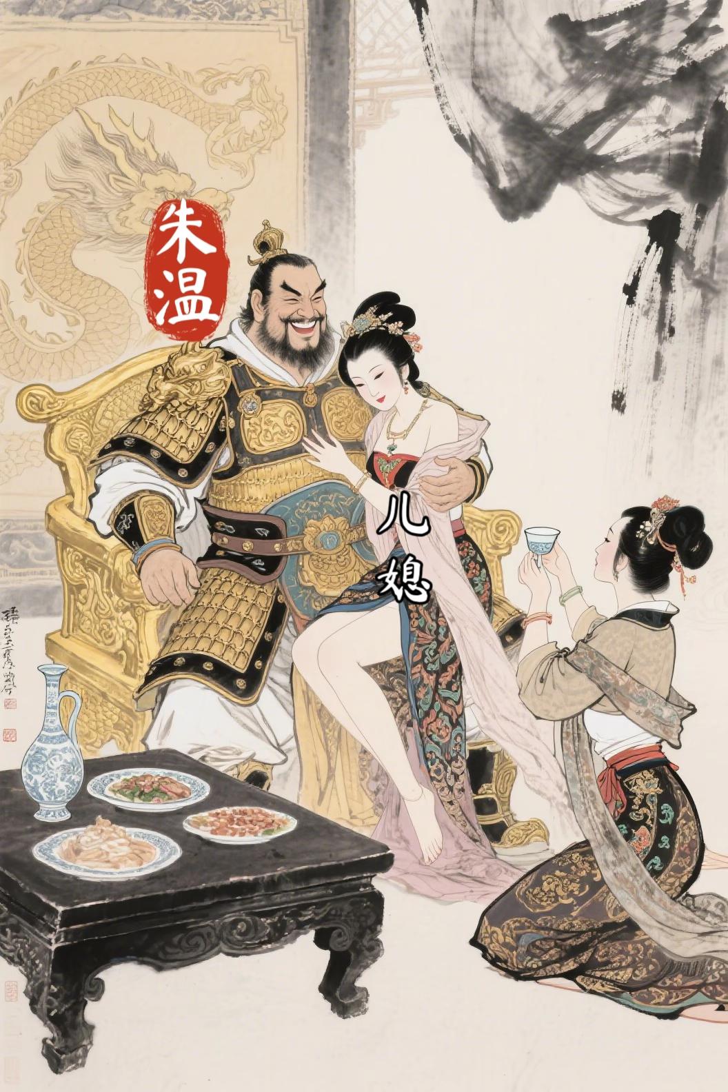 朱温晚年的昏聩，竟要立养子朱友文为嗣。