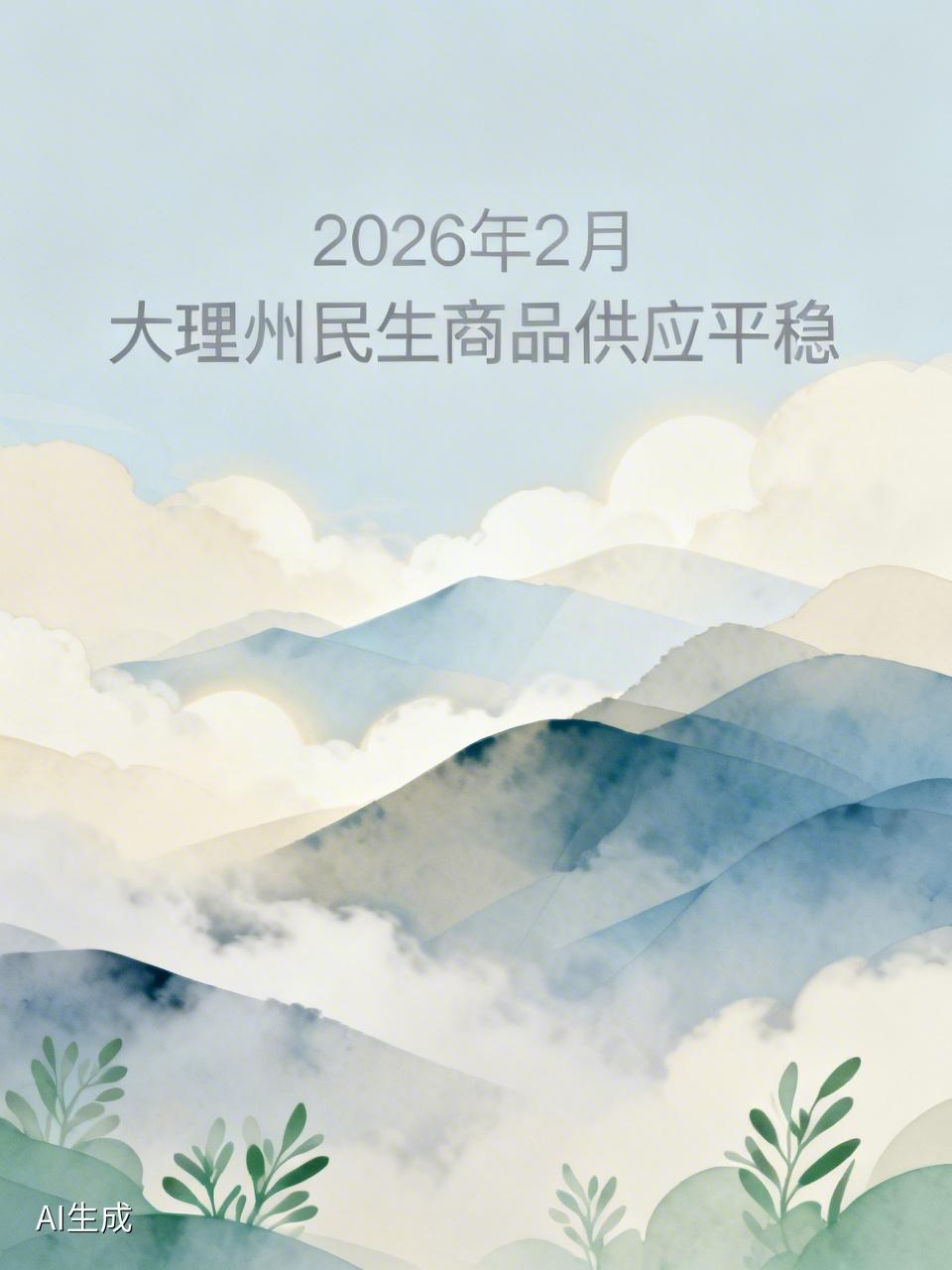 2026年2月大理州的民生商品情况挺让人安心的。[心]

全州重要民生商品供应正
