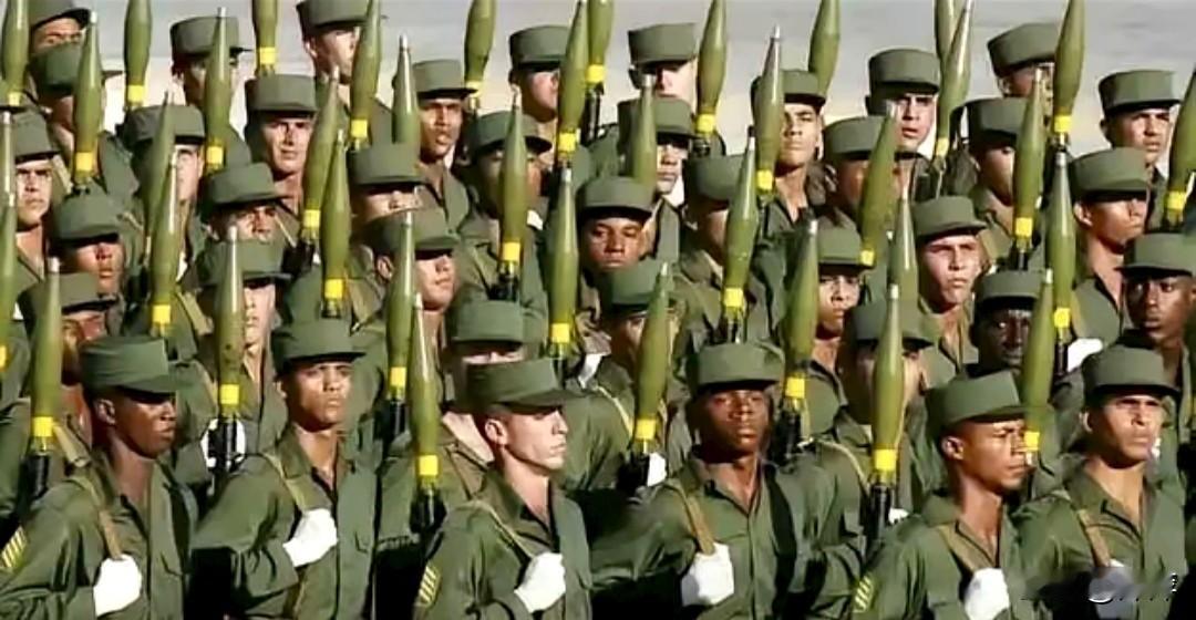 古巴战士精神饱满