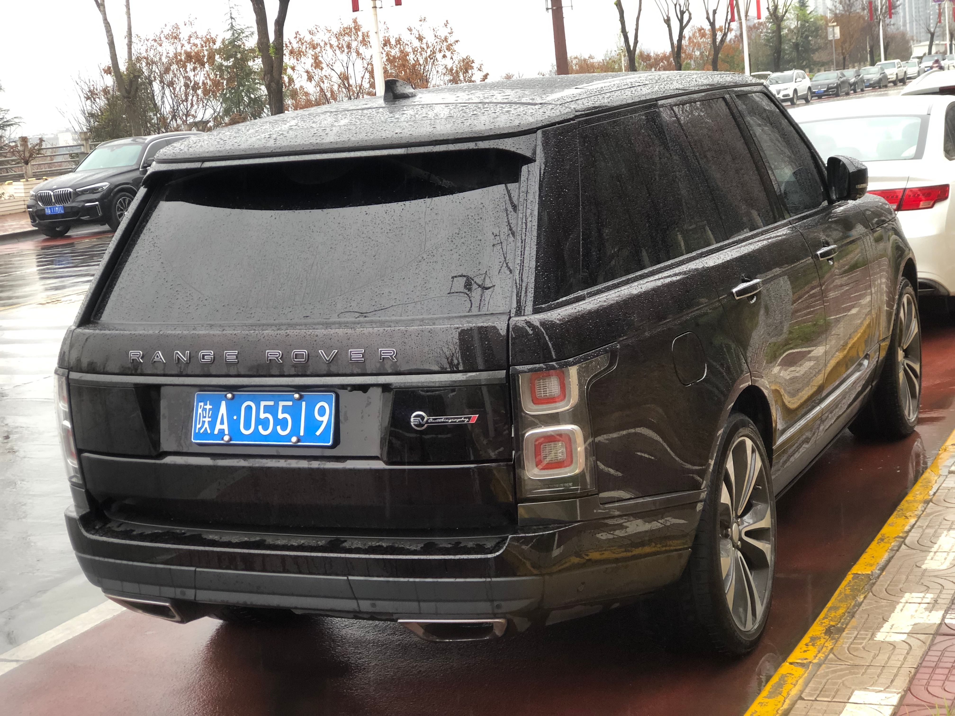 全球车牌 陕A05519路虎揽胜行政 安康