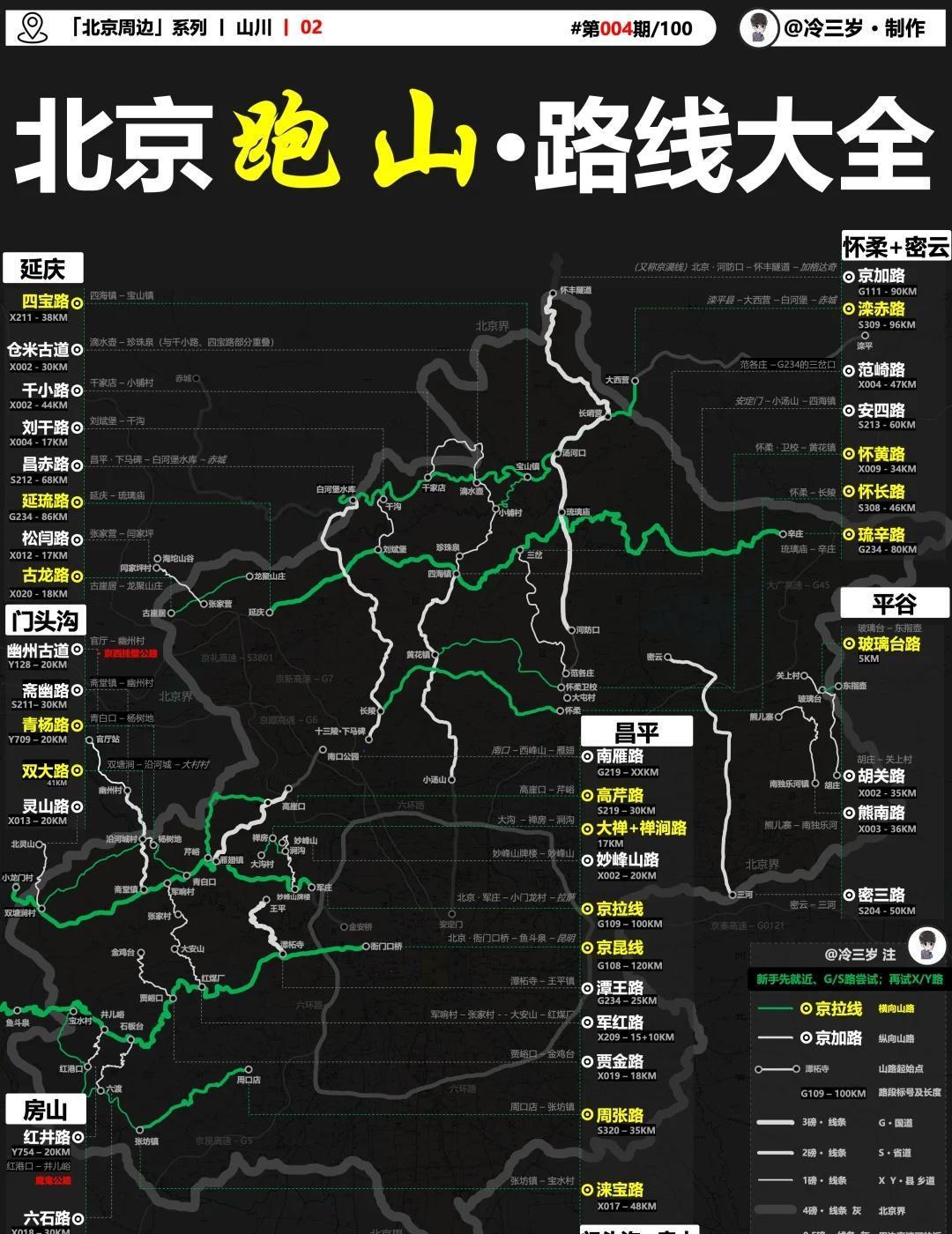 十一不出远门，那北京有啥山路可跑，山可爬？
作为一位自驾里程40万公里的老菜比