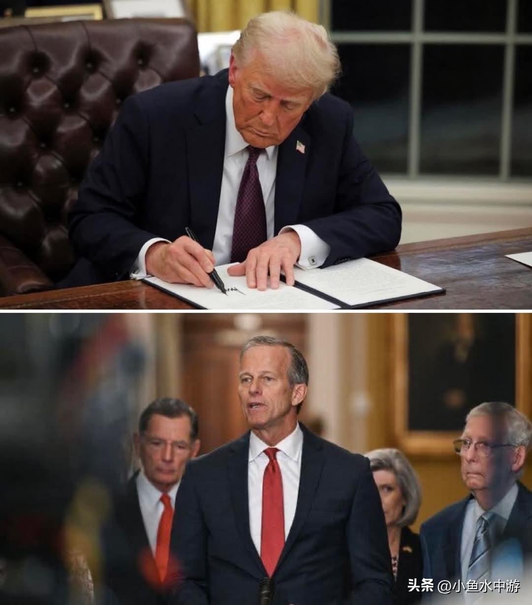 特朗普正式宣布——不通过《拯救美国法案》，他就绝不签署任何其他法案！
 
特朗普