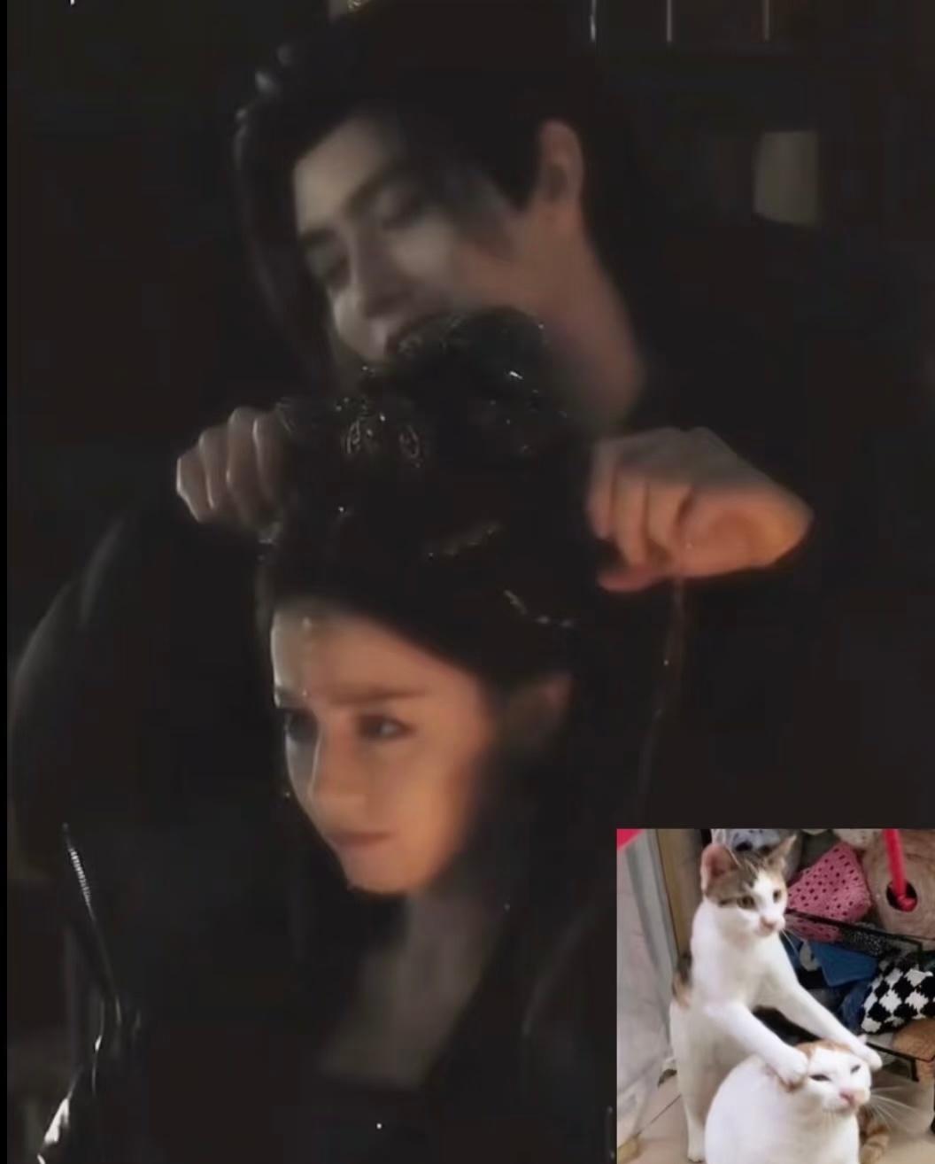 迪丽热巴让陈飞宇握着牛角拍照迪丽热巴陈飞宇复刻开猫托车 两位有点太萌了 