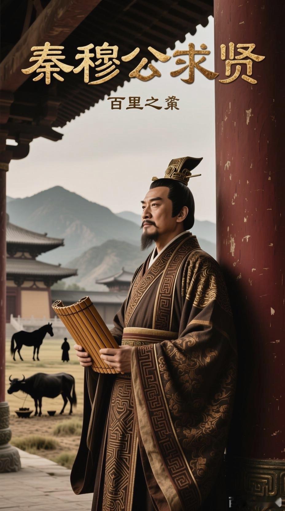 秦穆公是春秋五霸之一，在位三十九年间，以五张羊皮赎回百里奚，开创秦国客卿制度，重