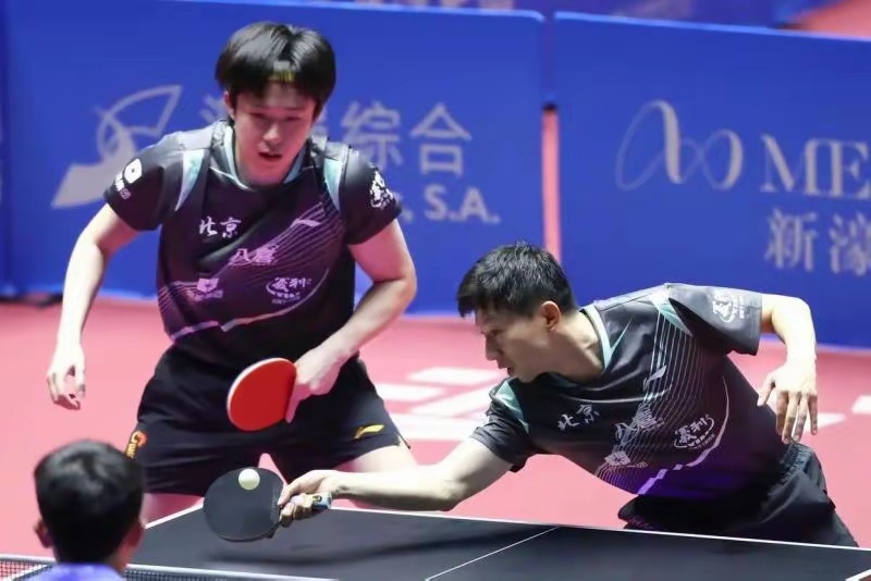 全运会 马龙、王楚钦率领北京男乒晋级四强 11月18日中午，在第十五届全运会乒乓