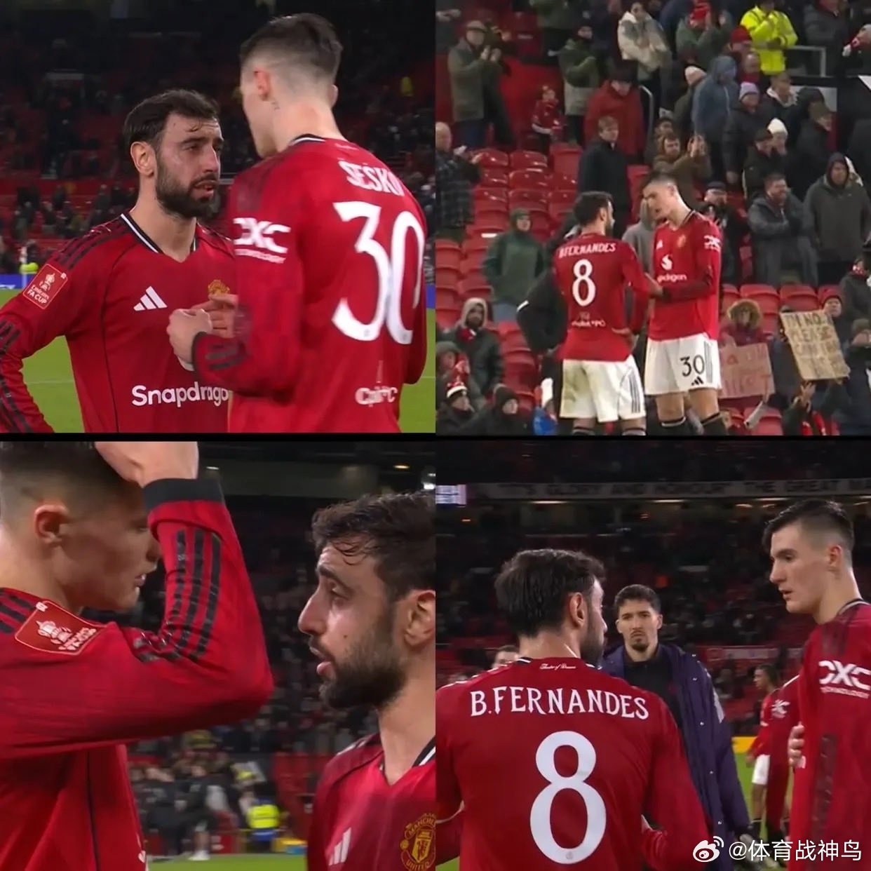 球迷发现，几乎每场比赛结束后，谢什科总是径直走向费尔南德斯。他们就那样站着聊天—