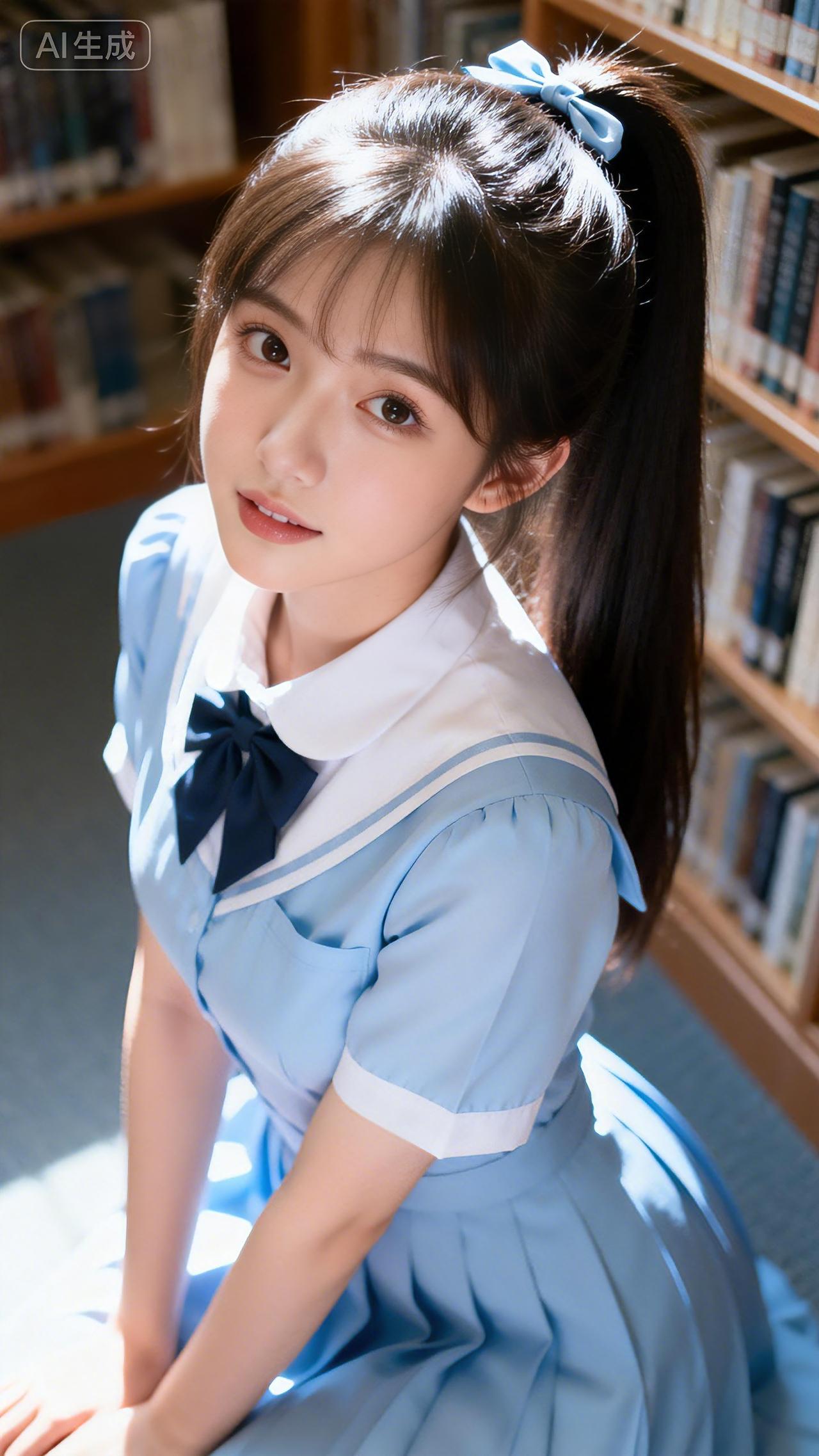 书香盈袖立轩窗，知性凝眸韵自藏。豆包 壁纸