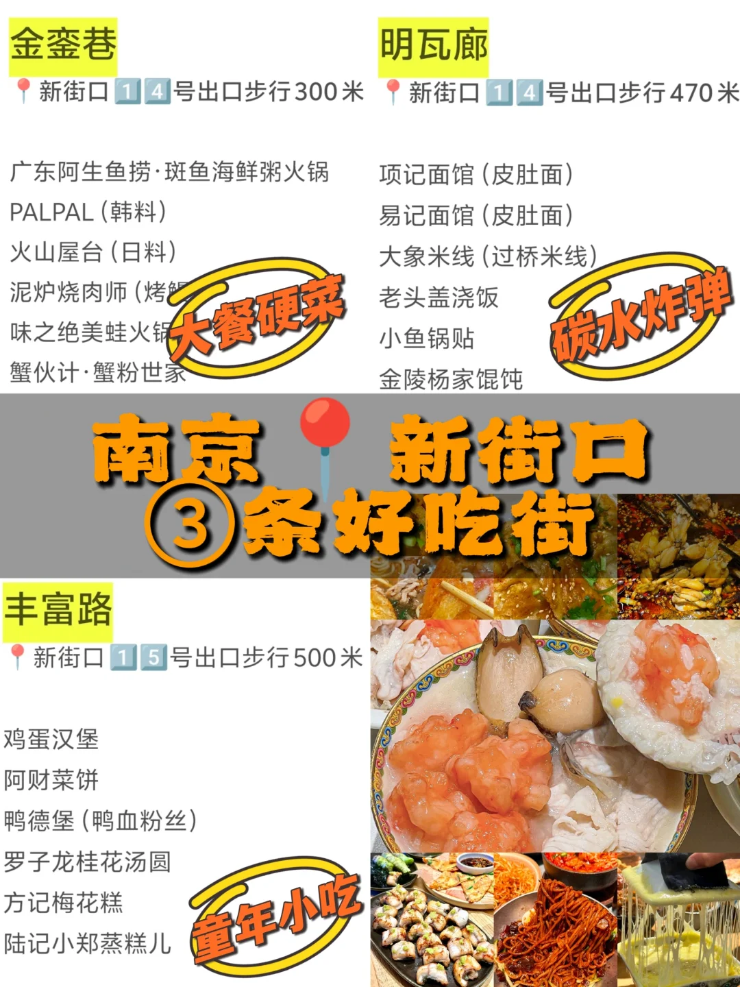 南京📍新街口3条美食街😋必吃宝藏店铺