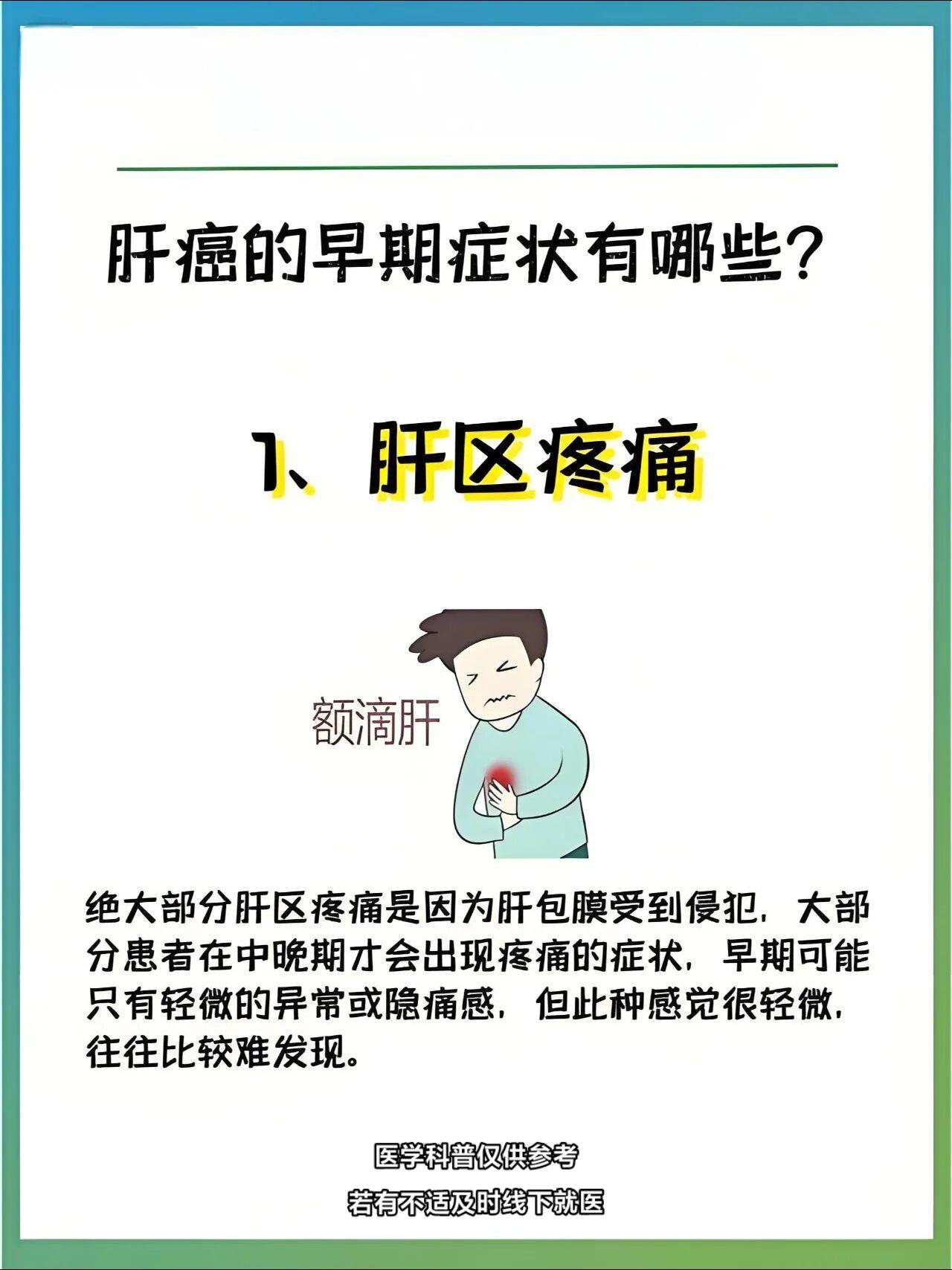 肝癌的早期症状有哪些？四篇图文讲清楚！