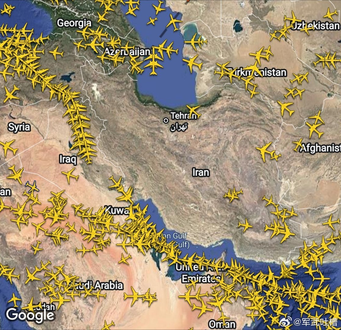以色列宣布袭击伊朗伊朗和伊拉克领空已经没有任何民航飞机，以色列和美国肯定还会继续