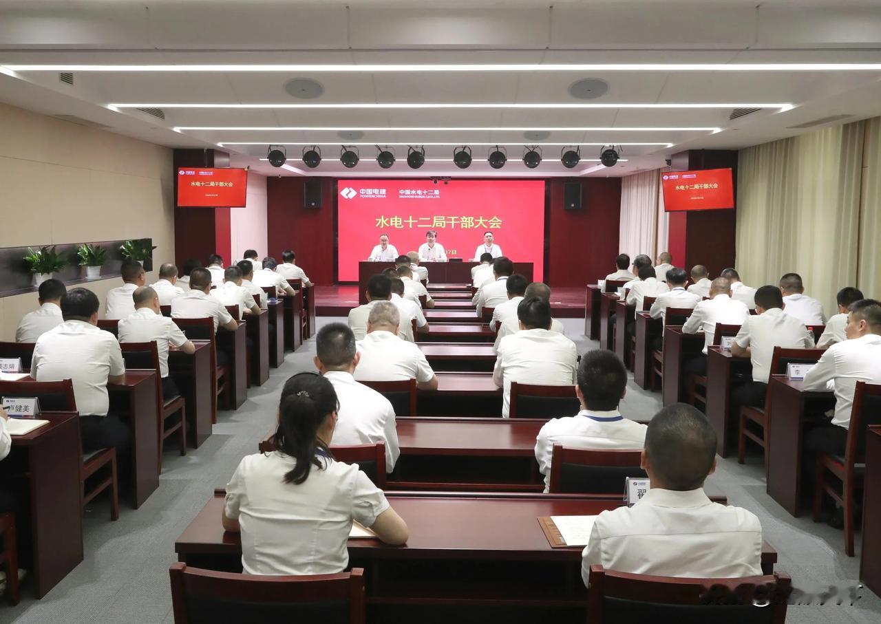 近日，中国电建召开水电十二局干部大会，宣布对水电十二局领导班子调整补充的决定：吴