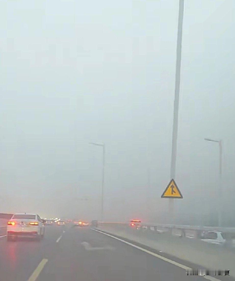石家庄这大雾，出了二环越远越浓，能见度就剩十米八米。
我本来要去宁晋，半路硬是调