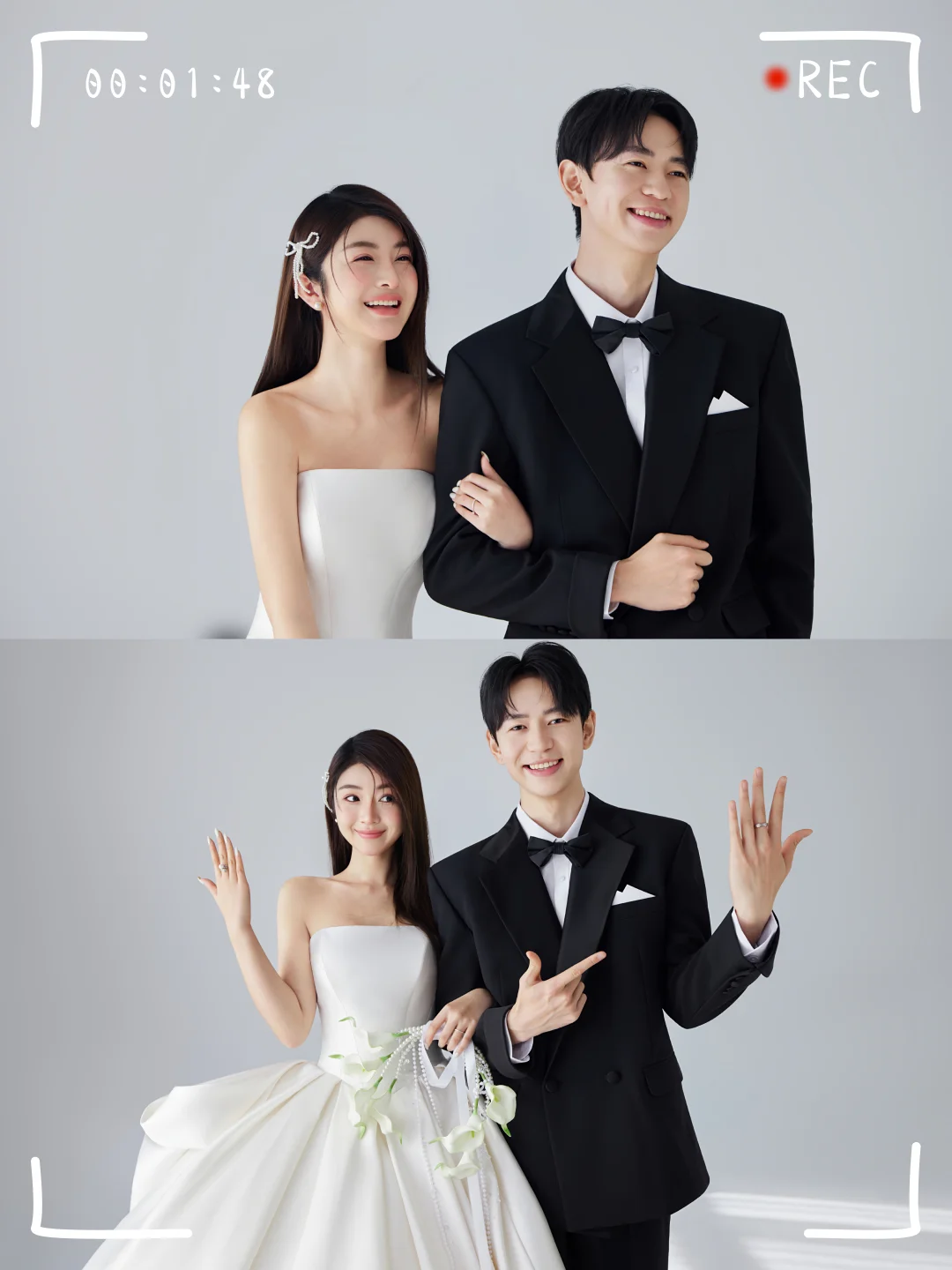 备婚听劝！这种极简缎面婚纱照真的不出错