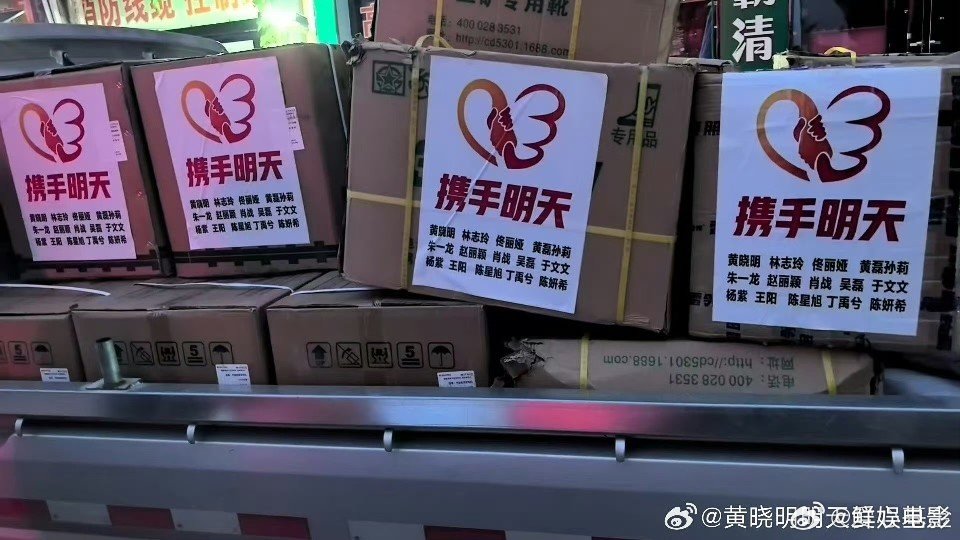 丁禹兮为甘肃山洪区捐献物资 8月7日以来，甘肃兰州市榆中县等地遭遇连续强降雨引发