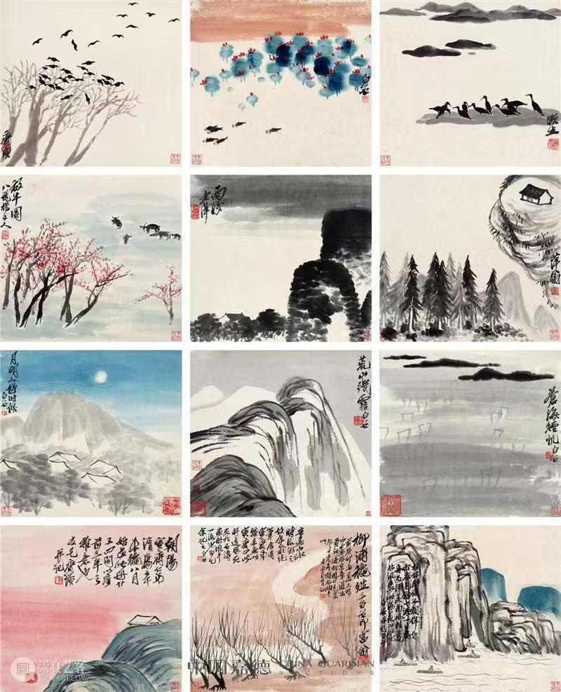 咫尺天涯

曾成交近2亿的成交价格，让这套册页成为齐白石山水品类的市场定价参考标