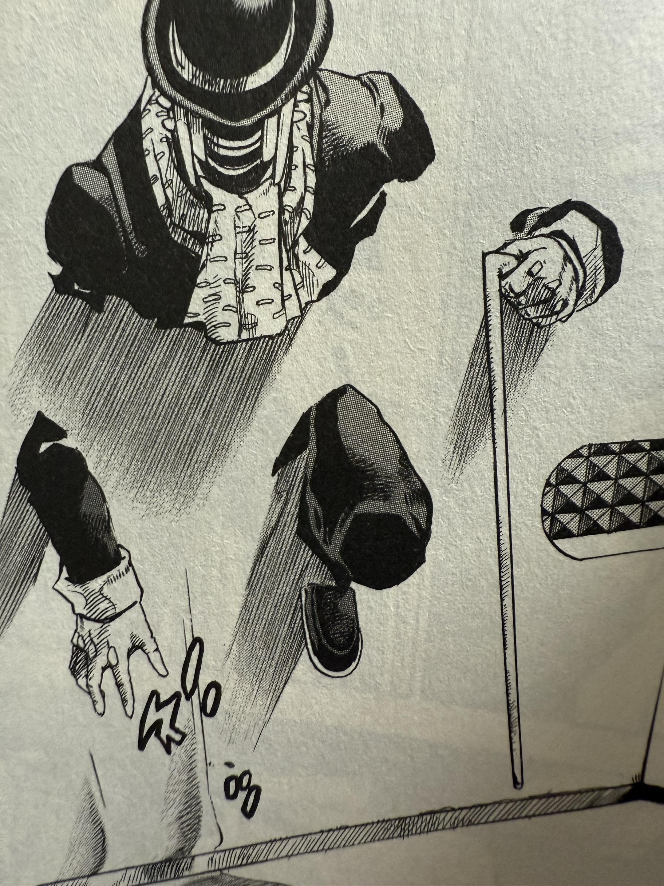 JoJo也是绘画教科书。荒木的漫画也非常适合学习绘画，看看他是怎么用简...