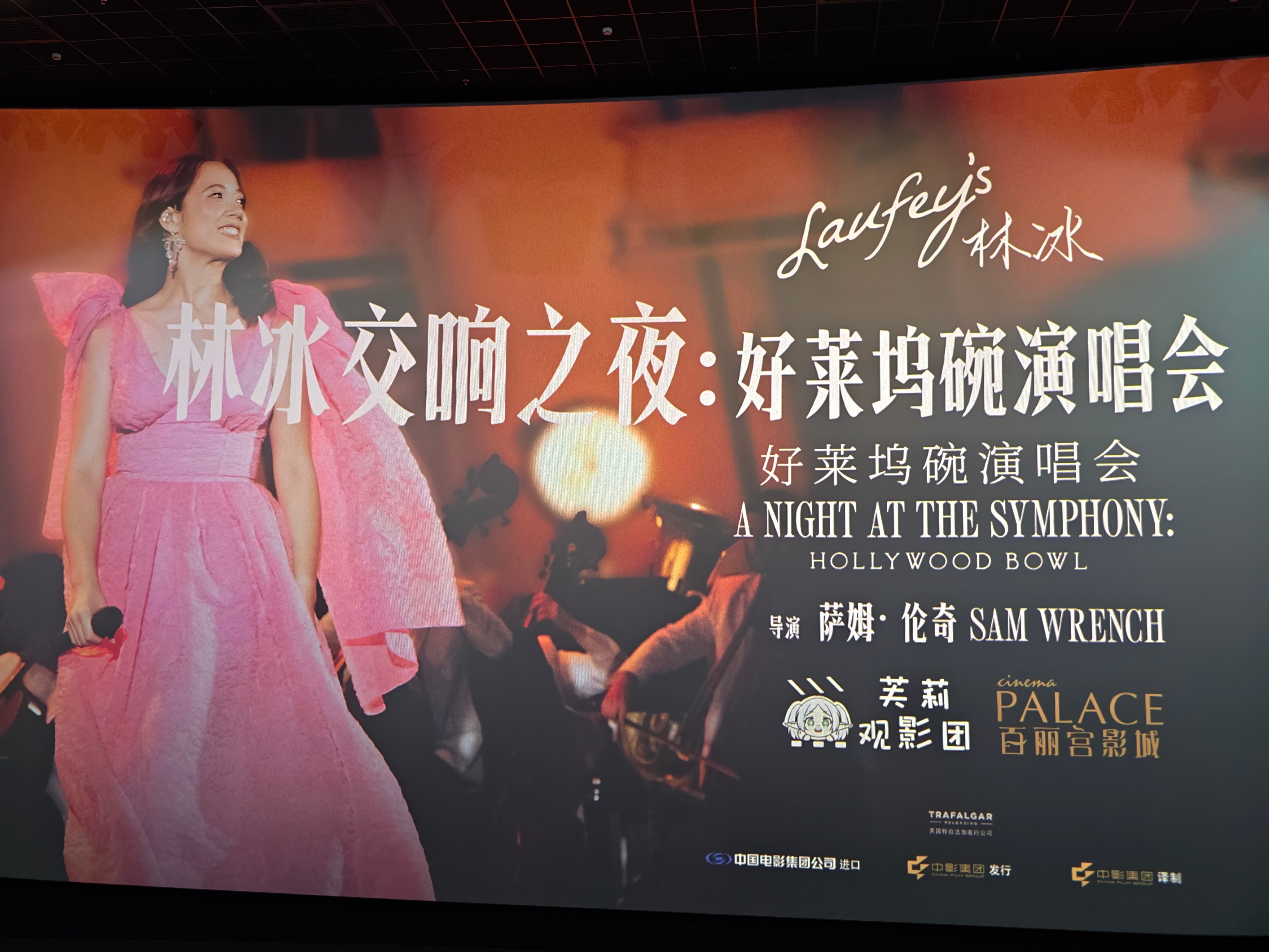 进城看林冰的演唱会纪录片，林冰女士太可爱了，交响乐团一入场就有气势了，影院体验很