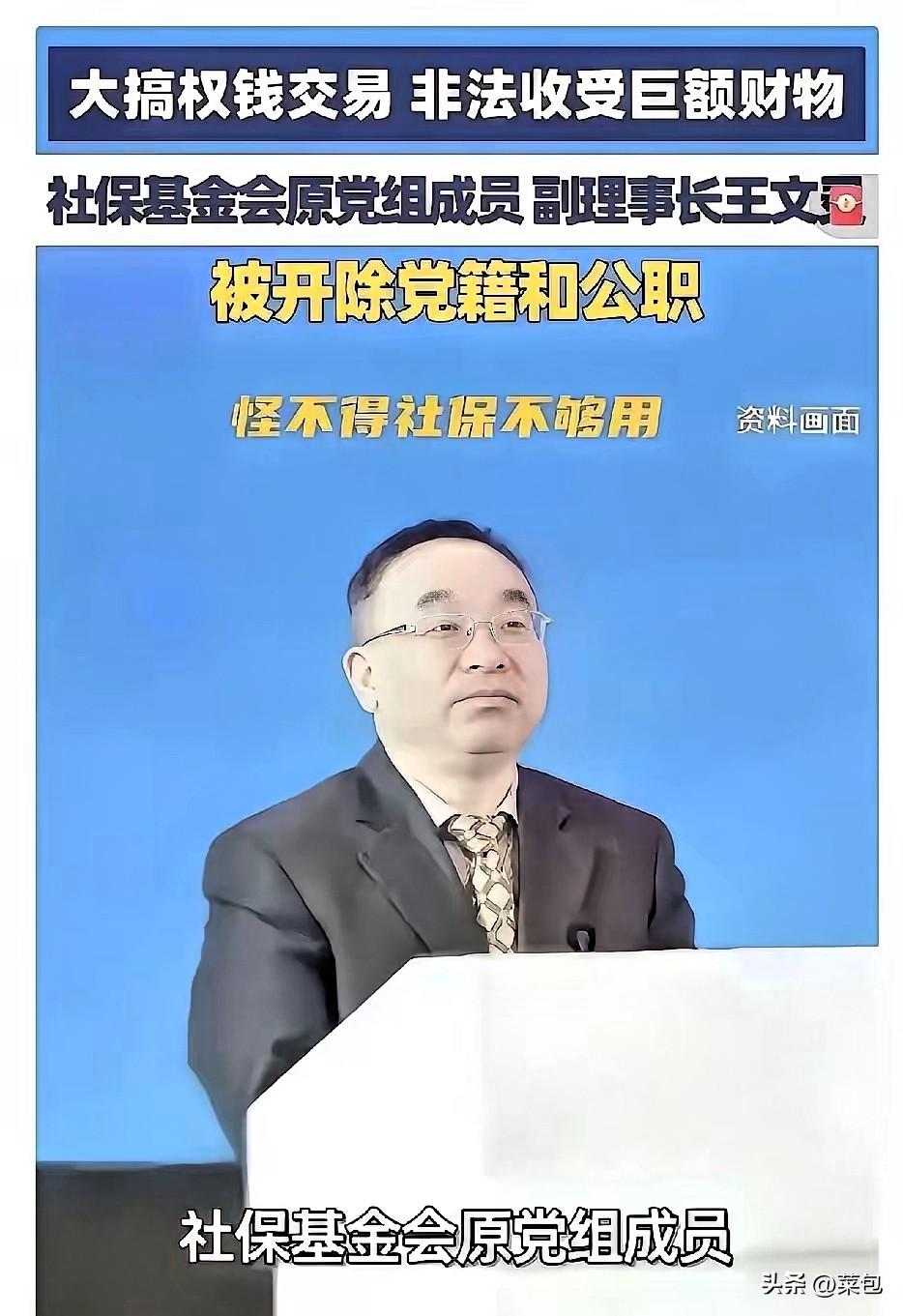 原来国家养老金的缺口越来越大，竟然是因为里面有蛀虫！

社保基金理事会原副理事长