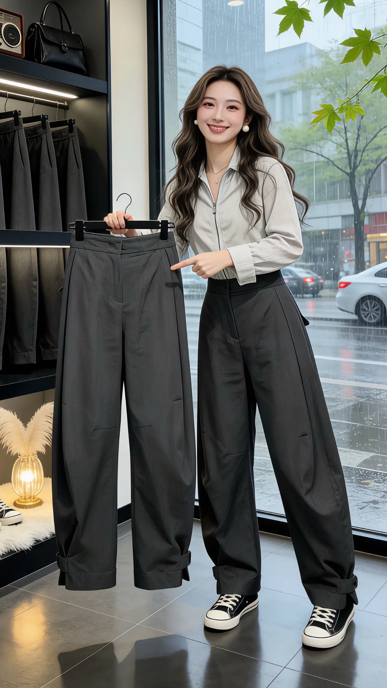 通勤穿搭被我拿捏了 修饰腿型的裤子 显瘦显高显腿长裤子 这才是女生们想...