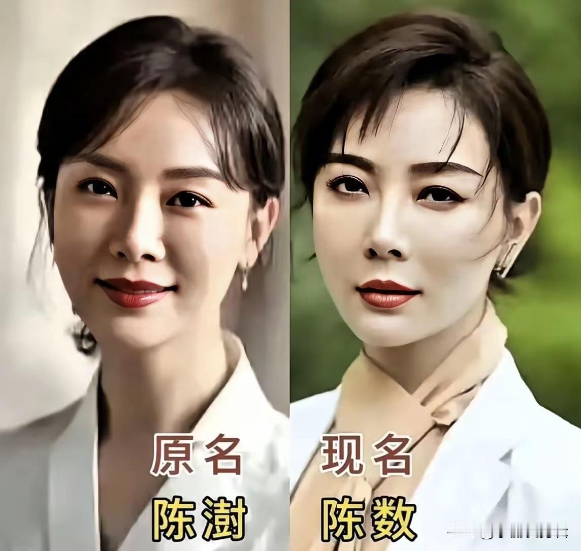 她们改名大多是为了更好记，更贴合荧幕形象，方便在娱乐圈发展。虽说名字换了，但演技