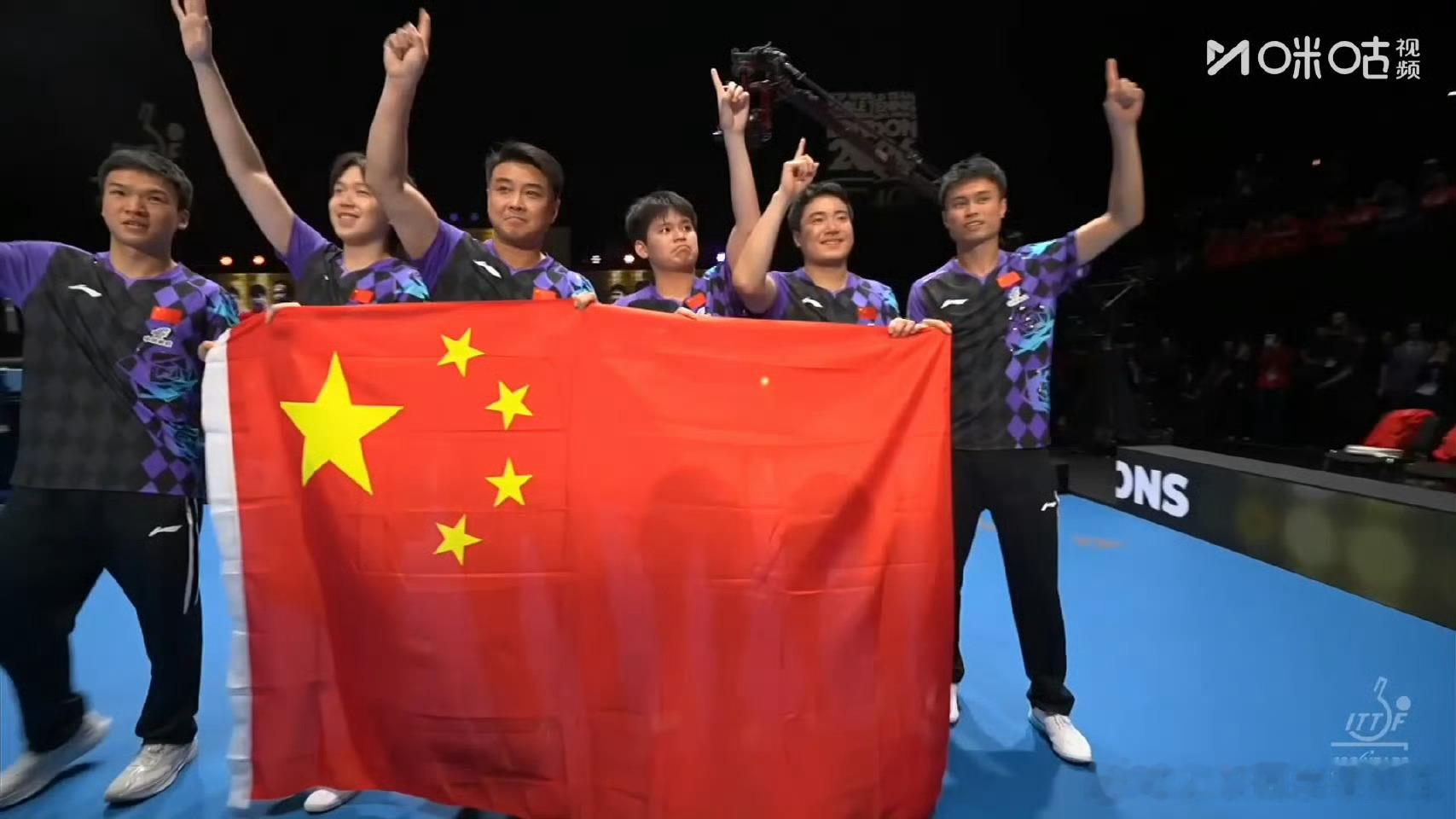 国乒男团3比0日本男团中国乒乓球队 除了第一局打张本智和特别难极限3-2翻盘后面
