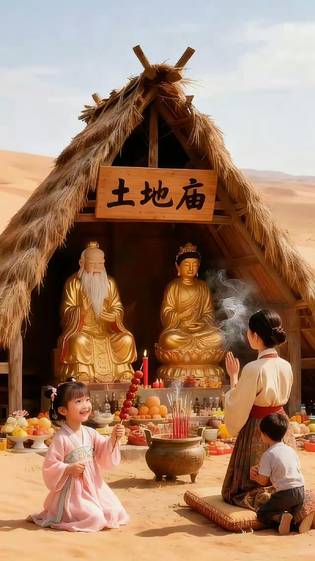 我奶奶说了，看到土地庙一定要许愿，真的很灵的运势