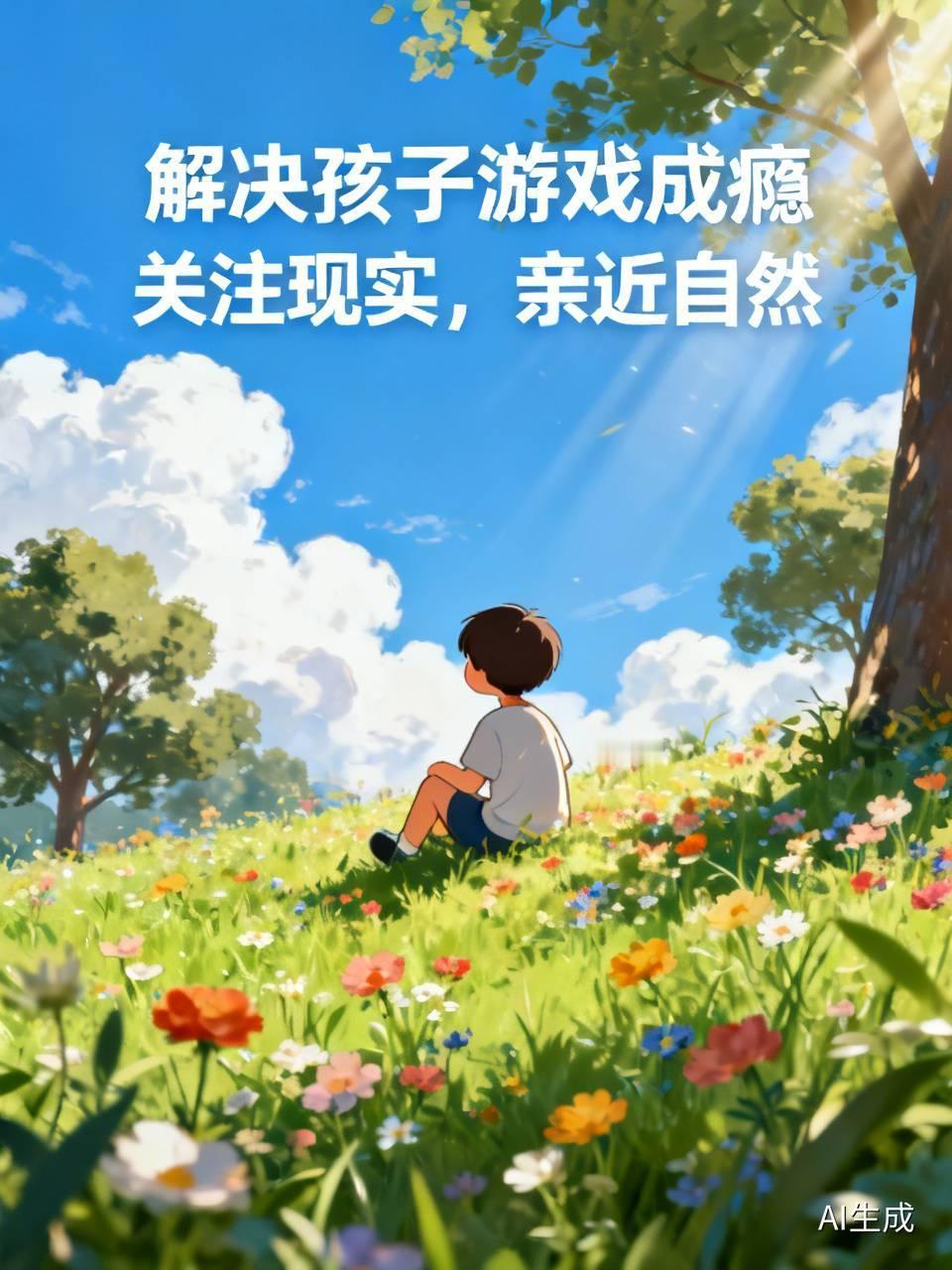 所以，要解决孩子游戏成瘾的问题，家长需多关心孩子，多带孩子亲近大自然，以此转移孩