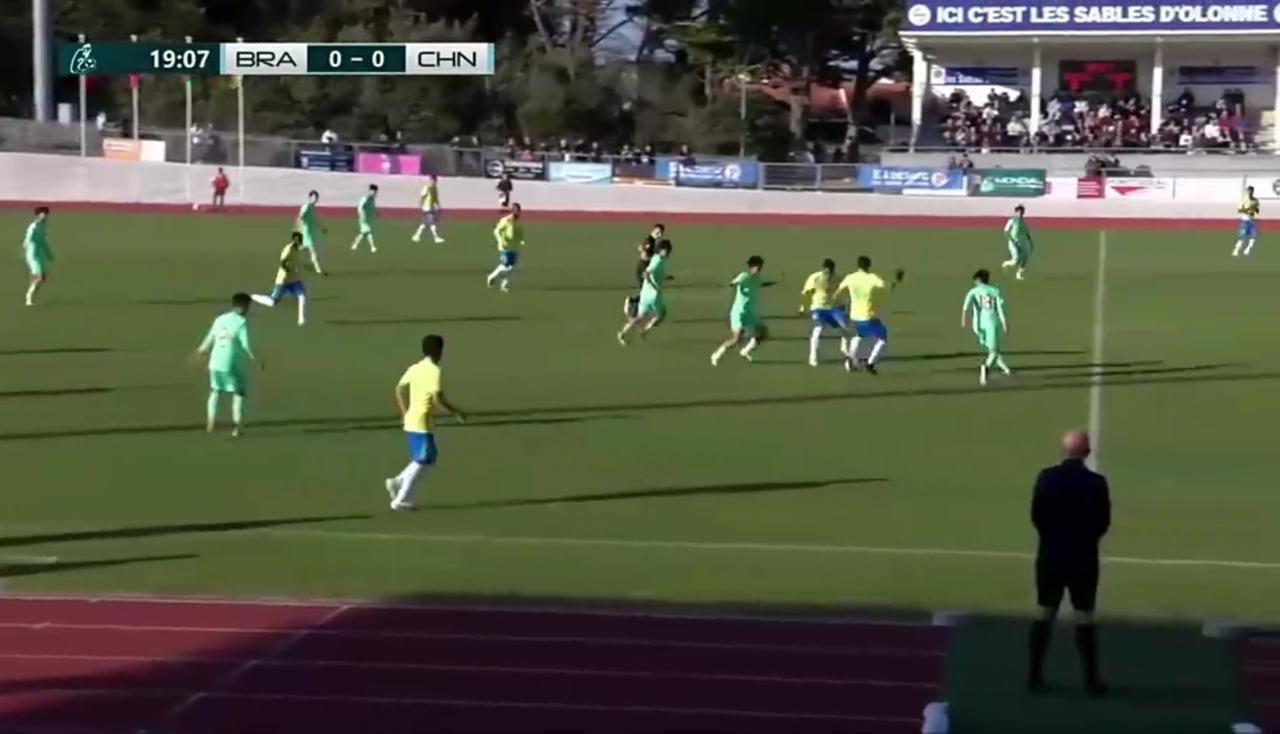 0：1，U16国少负巴西！预料之中的全场被围攻，但也有一两次很有威胁的反击攻门！