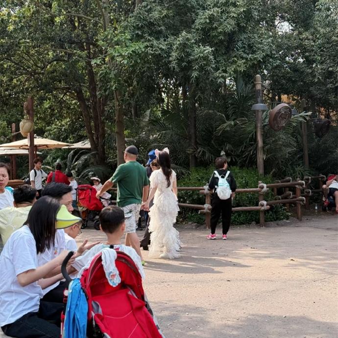 阎鹤祥带着妻子迪士尼游玩，被网友给偶遇，牵手照被晒。
阎鹤祥昨天晒出了一段Vlo