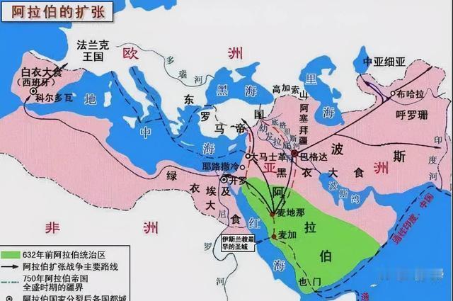 公元7世纪，阿拉伯帝国崛起于沙漠之中，短短百年横扫三大洲，成为中世纪最强大的政权