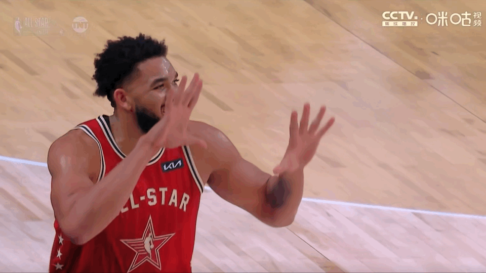 50分！熟悉的手势[doge]#nba全明星# ​​​