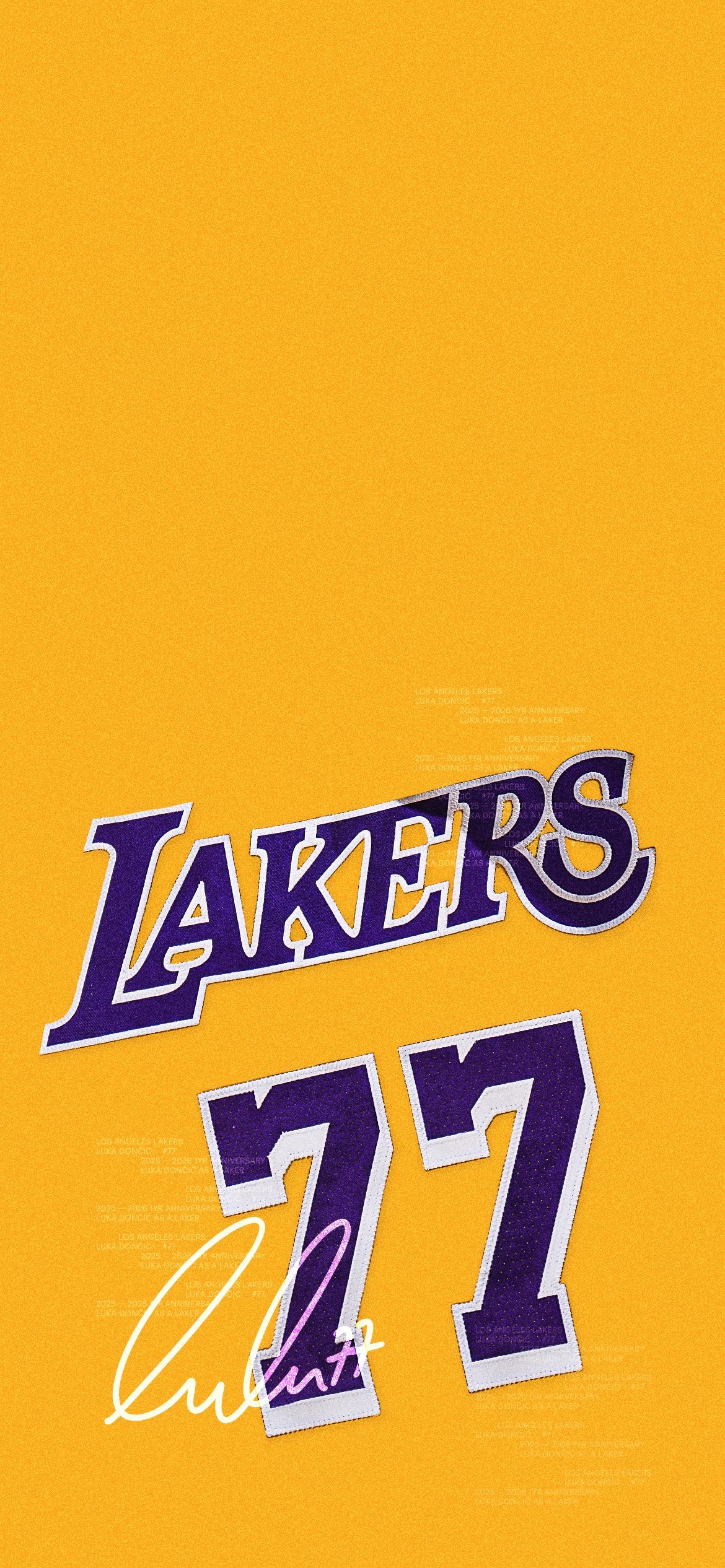 湖人官方分享的东契奇壁纸NBA