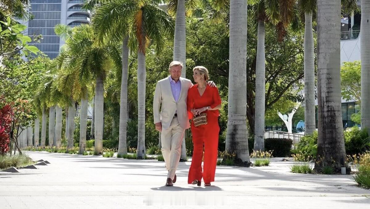 4.14 荷兰国王威廉-亚历山大和玛克西玛王后继续对美国的工作访问，去到迈阿密 