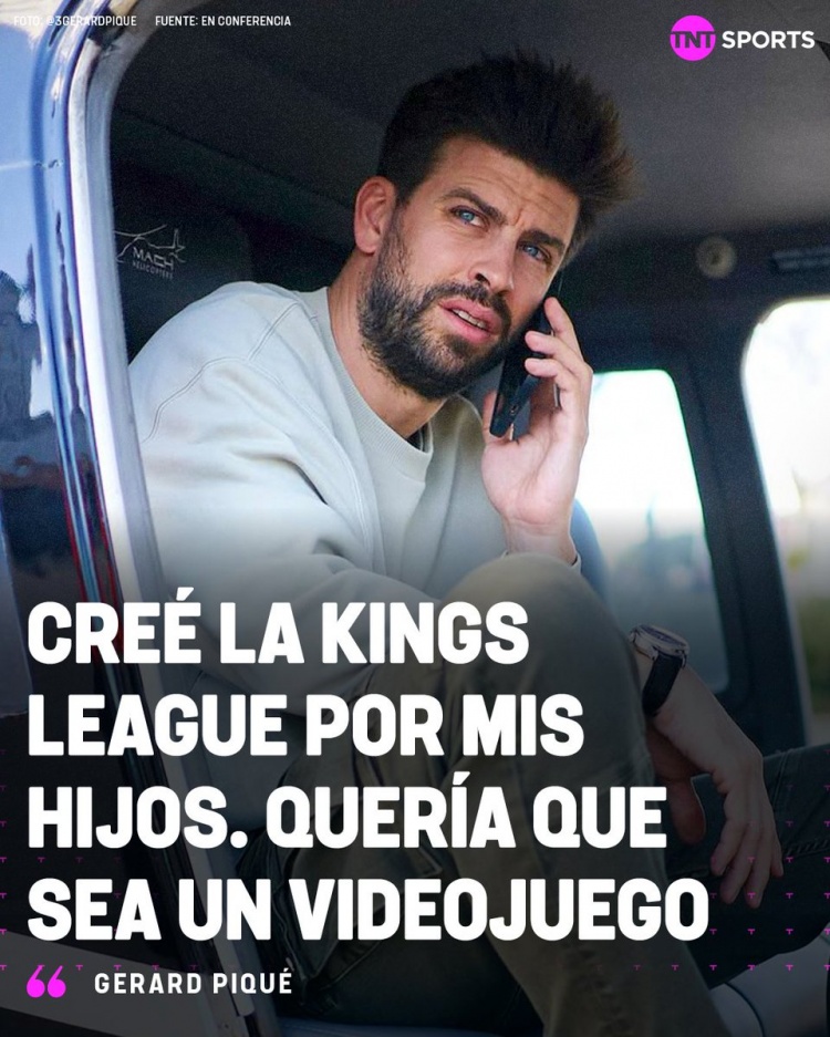 皮克：创办国王联赛是为了自己的孩子，我让看球赛他们很快玩手机