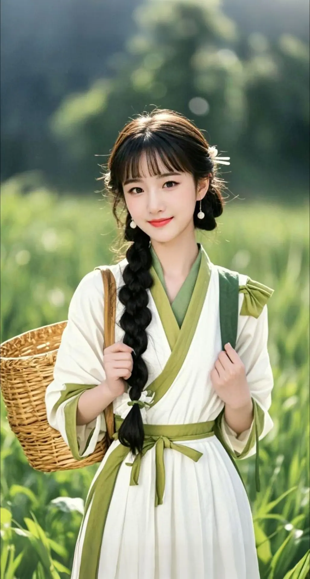 AI扩图 AI绿野佳人