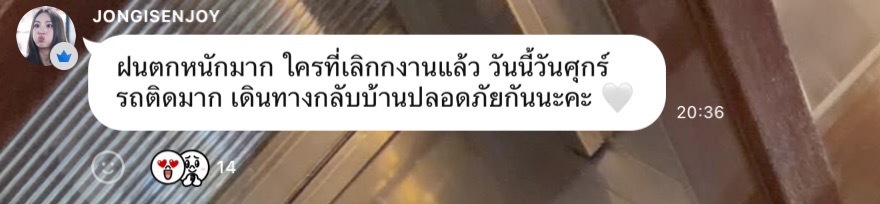 EnjoyJune🐈⬛🐶enjoyjune 贴心小宝宝🐶：雨下得很大呢，已