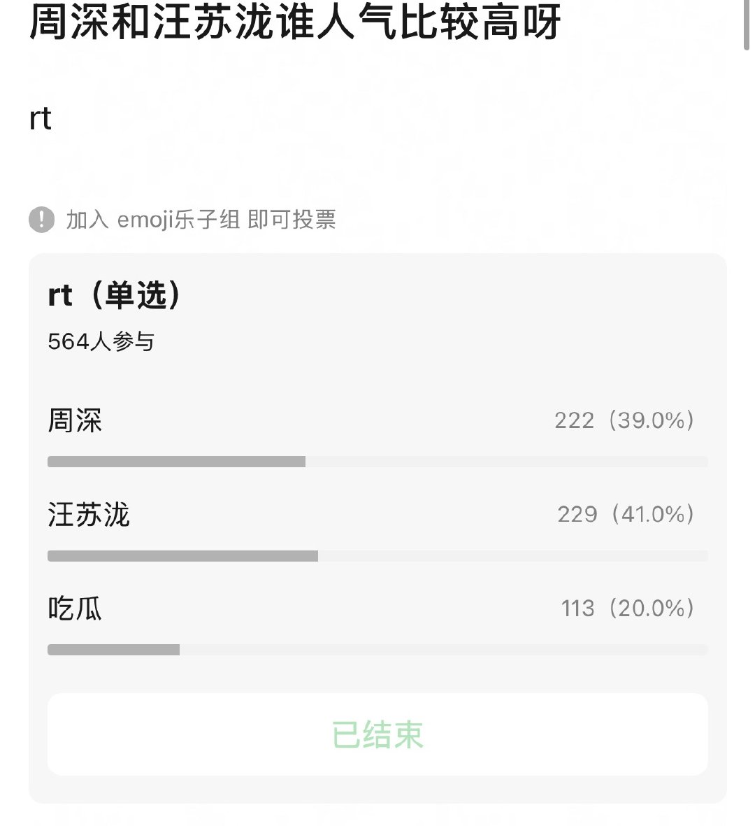 周深汪苏泷谁的人气更高 