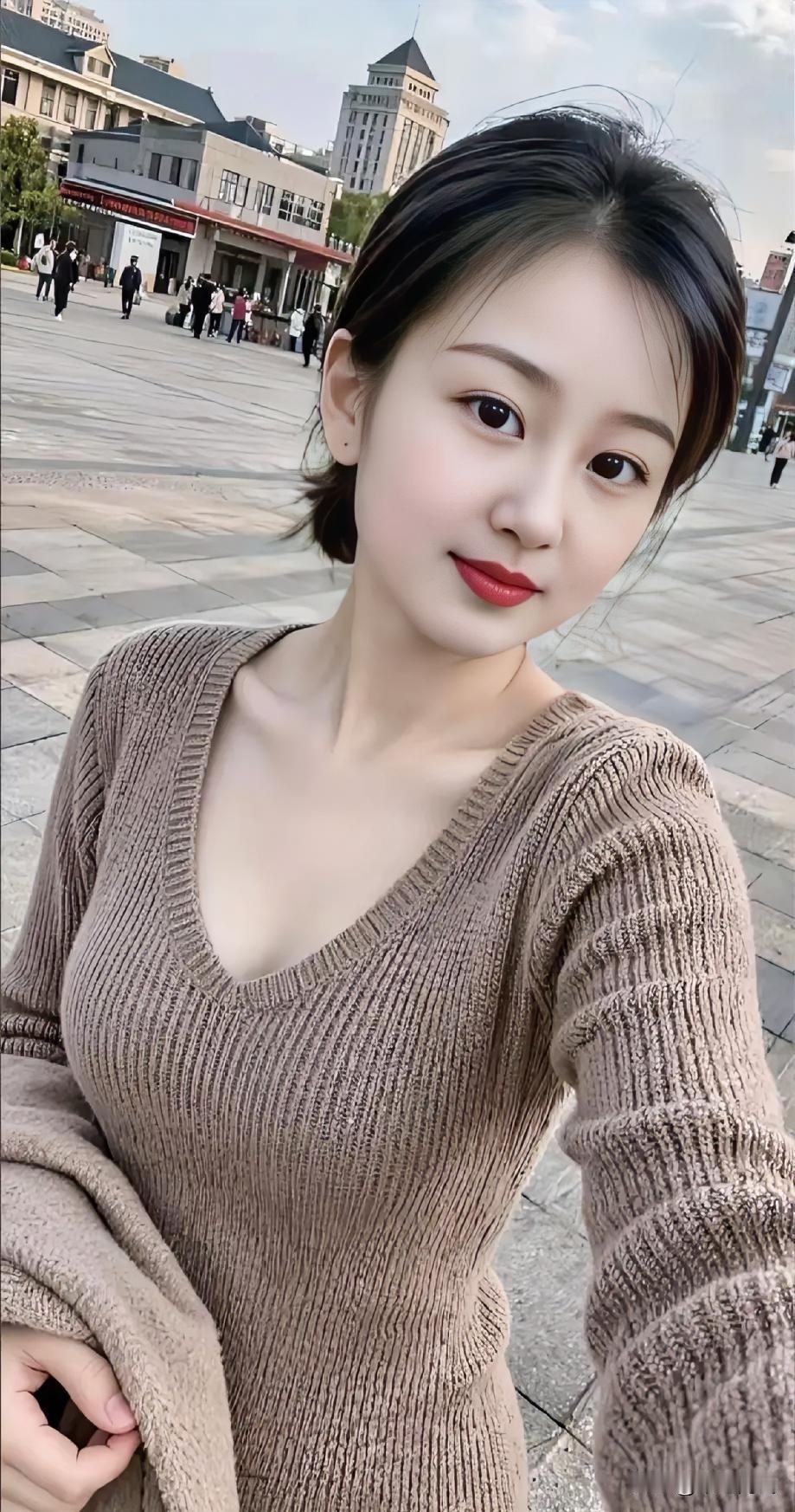 清纯唯美，落落大方，笑容满面，心地善良！
【现货】【重磅特厚绒】摇粒绒上衣正肩V