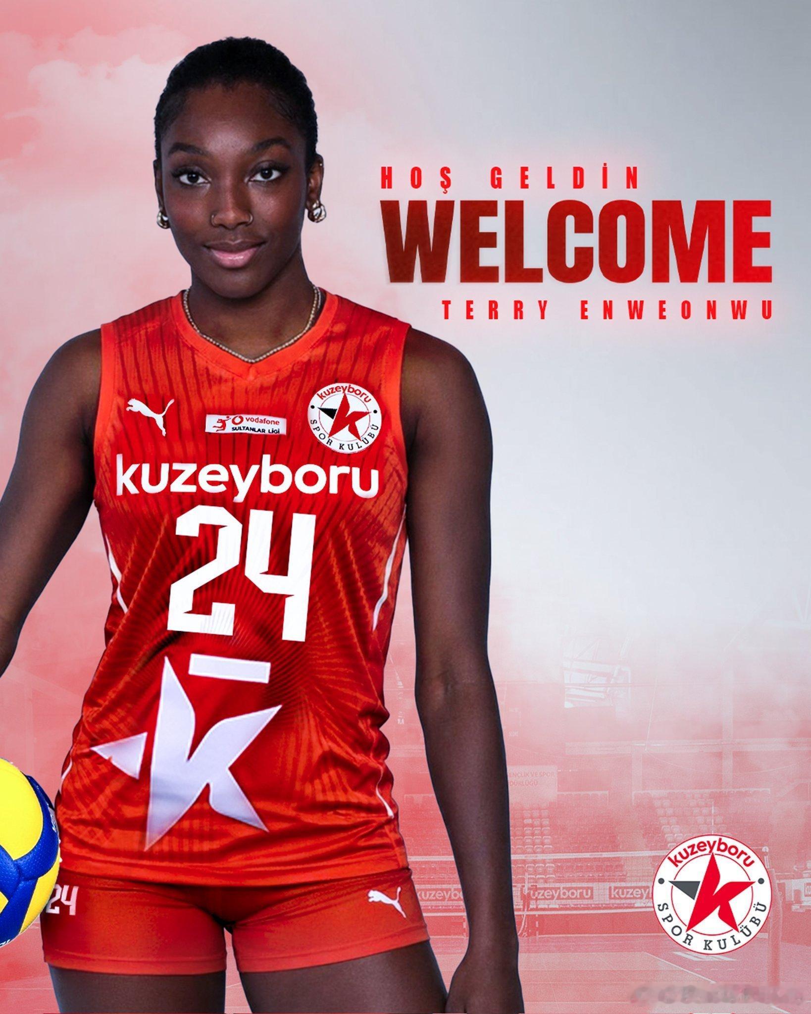 🔴 土耳其库泽博鲁俱乐部官宣意大利接应、埃格努表妹——特里·恩韦昂乌加盟。 