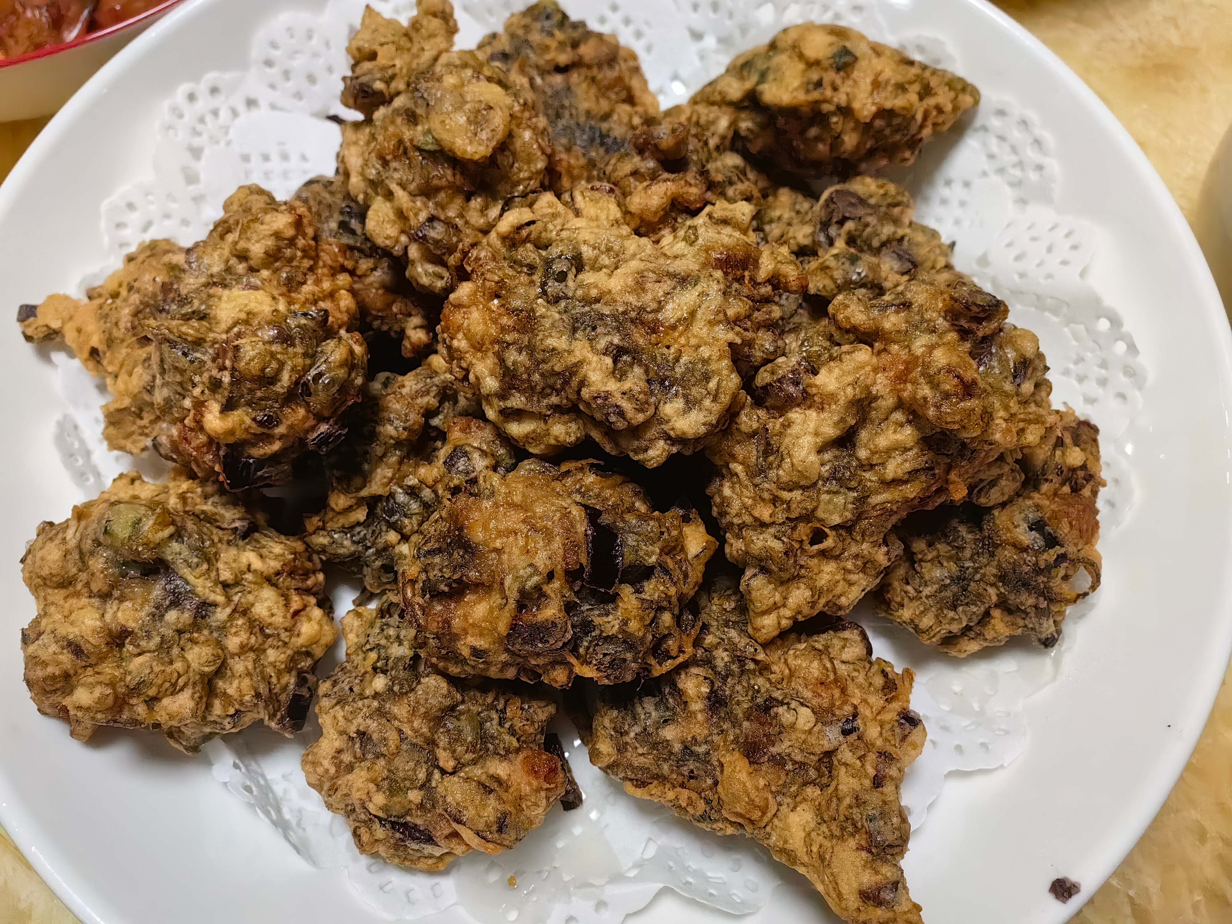 家常菜[超话] 白灼虾，小黄瓜，炸海蛎，黑椒牛肉，荷兰豆炒肉。 ​​​