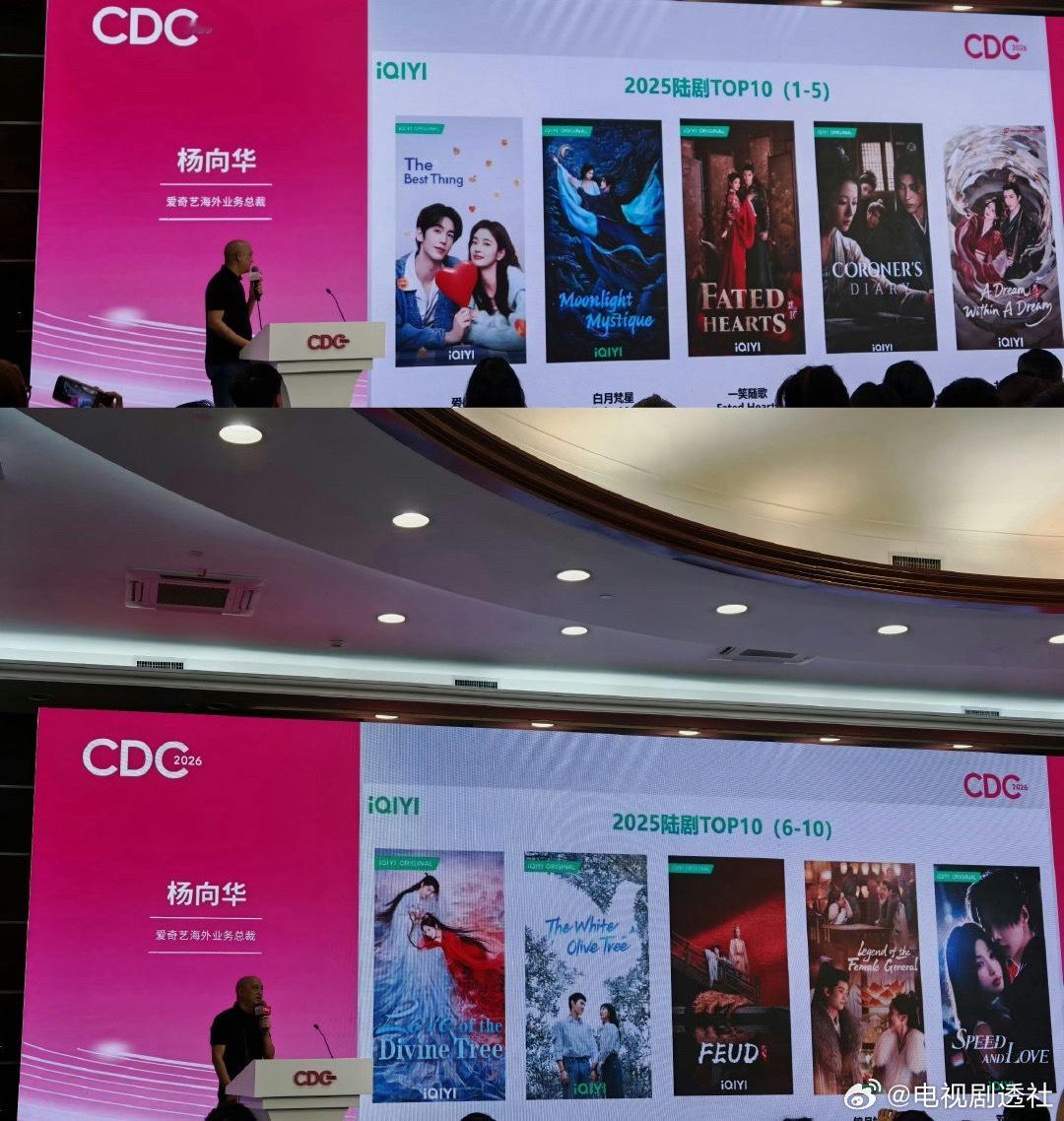 2025爱奇艺海外播放量前10的剧，看过哪部？张凌赫、徐若晗《爱你》白鹿、敖瑞鹏