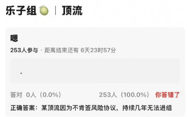 🍉网传某顶流不肯签风险协议，持续几年无法进组，是谁啊？ 