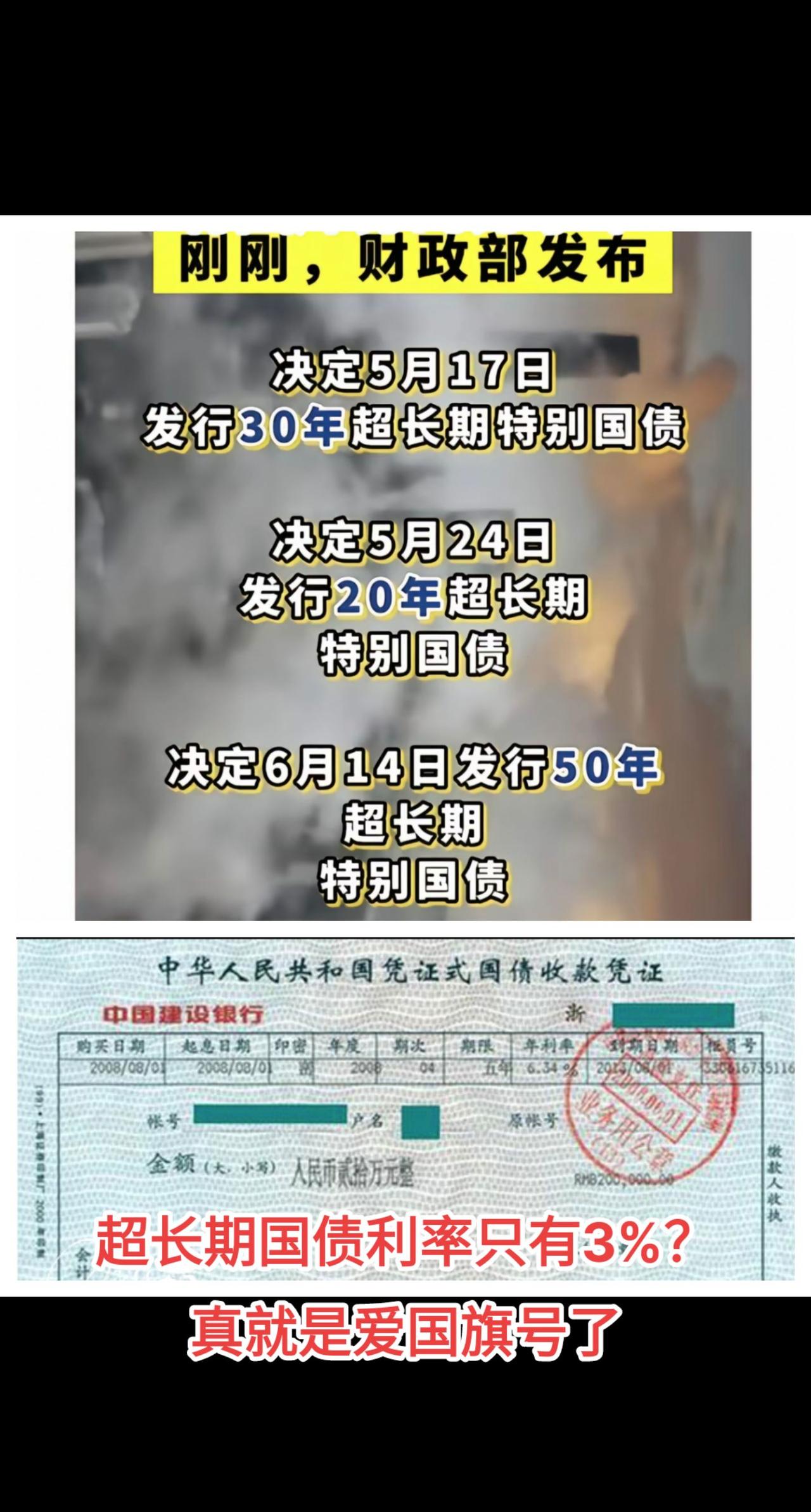 超长期国债收益率只有3%！！！