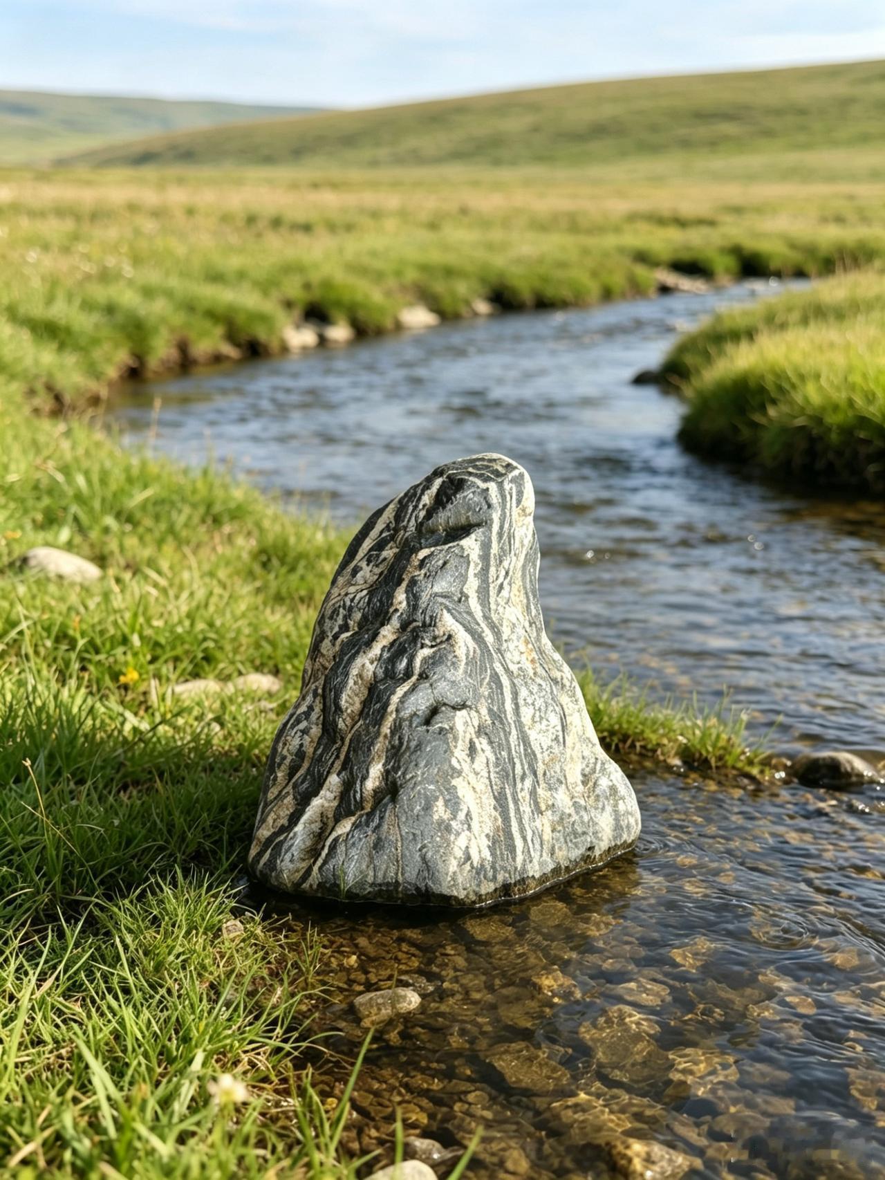 AI给我的宝贝石头制作的盆景，离我的要求有一点距离。