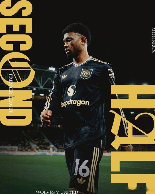 狼队vs曼联 下半场比赛开始，红魔继续加油！曼联曼联足球俱乐部 🔴⚪️⚫️  