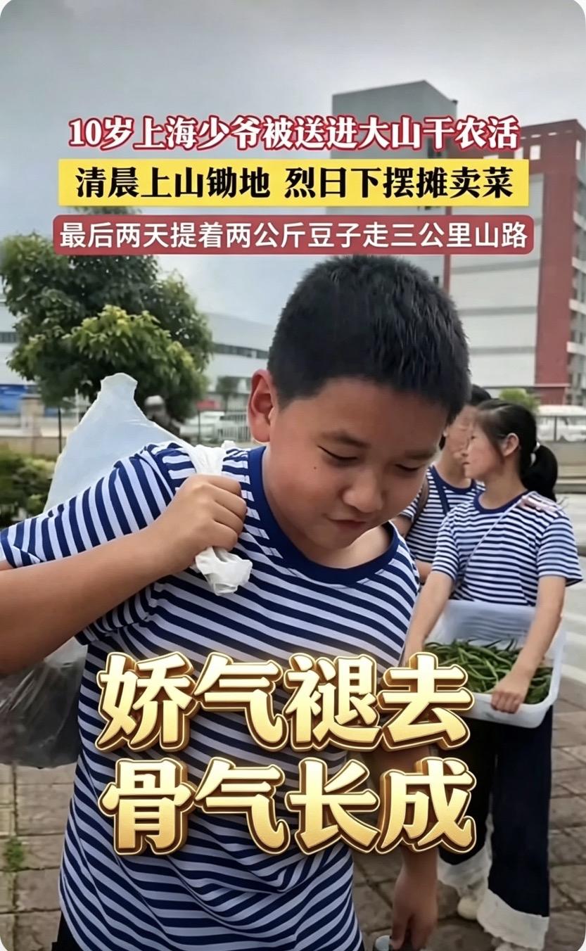 上海10岁少爷入大山：
娇气褪去，骨气长成

锦衣玉食养不出顶天立地的脊梁，
温